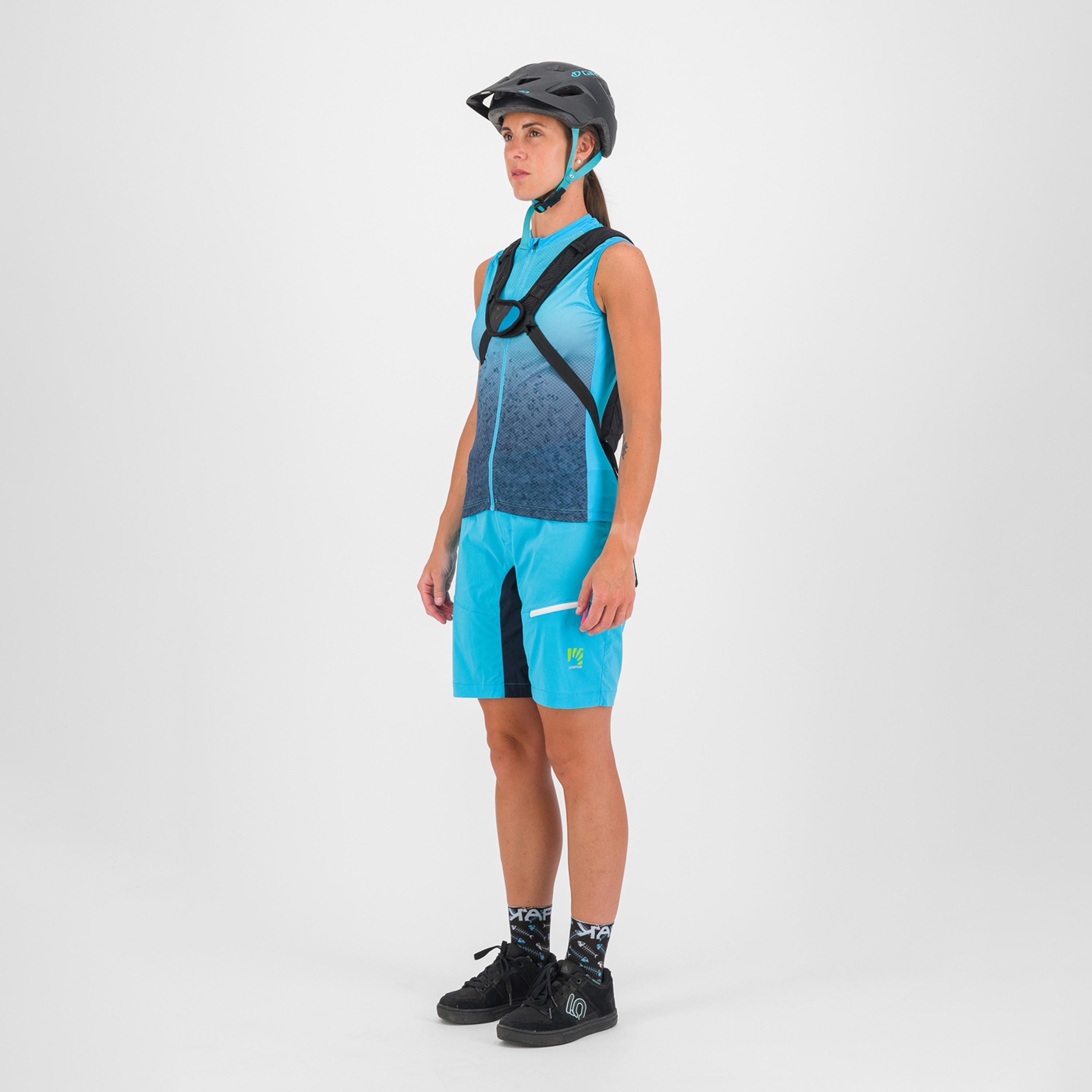 Verve evo w sleeveless - blue atoll/sky captain - karpos
