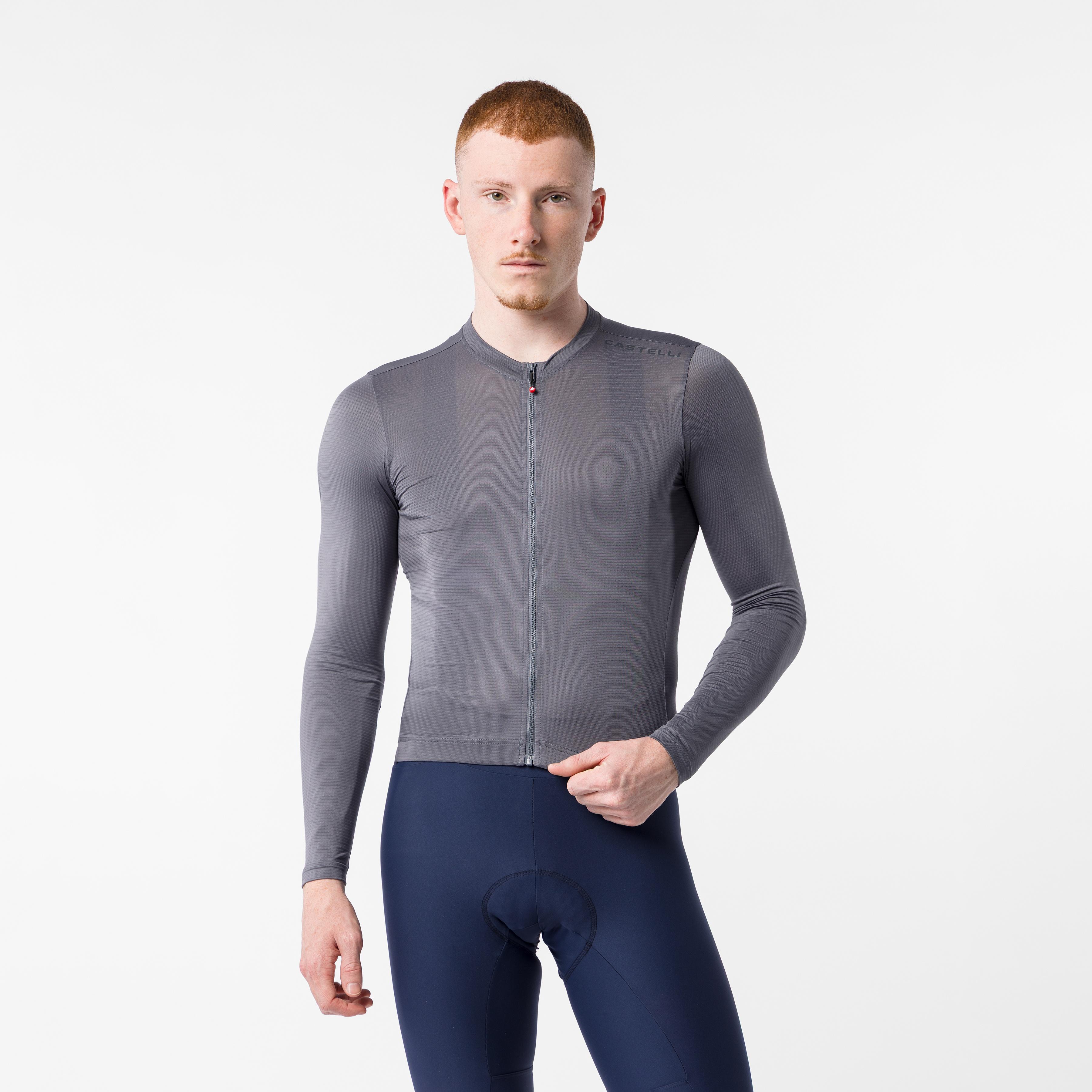 Espresso 2 ls jersey - smoky gray - castelli