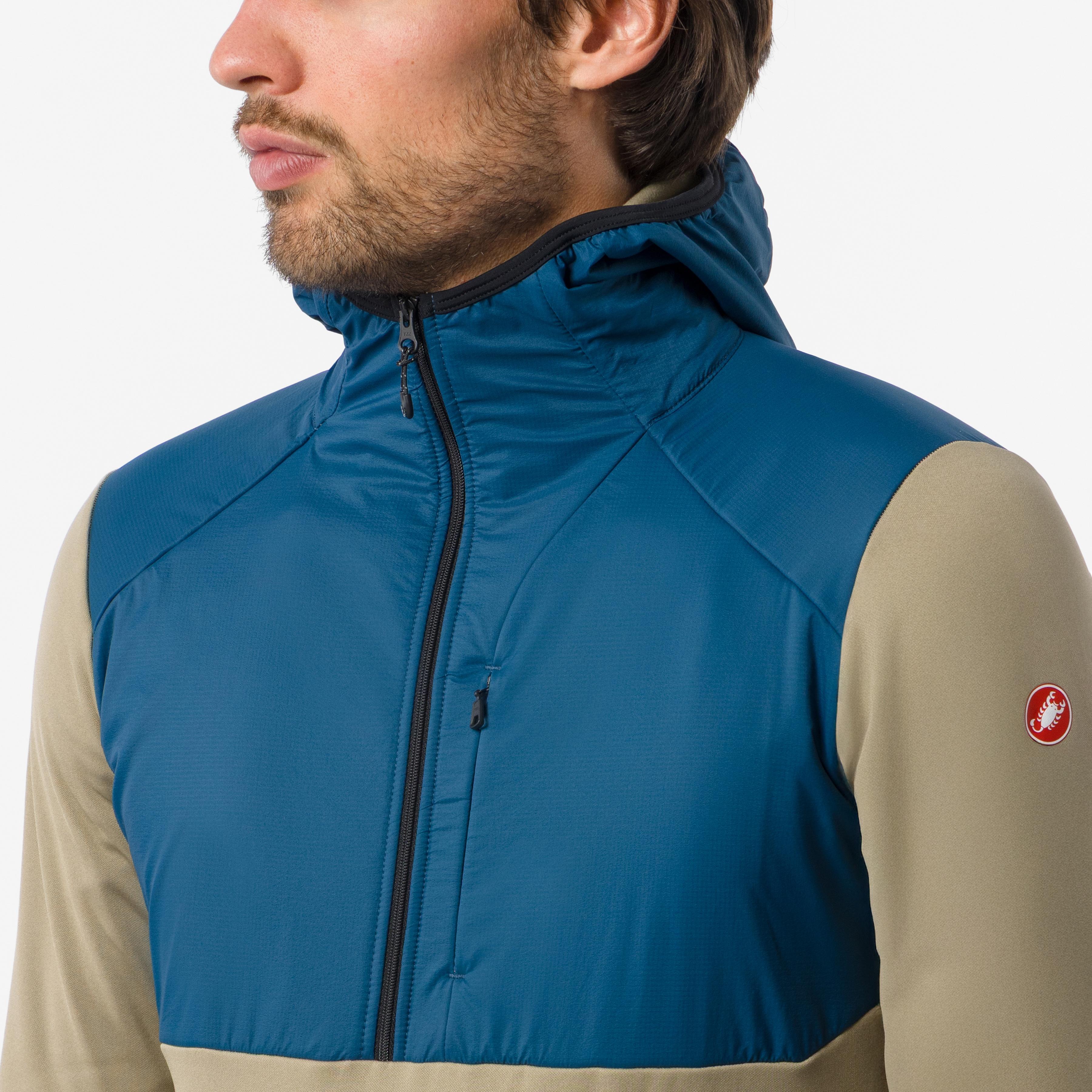 Unltd roam hoodie - olive green/teal blue - castelli