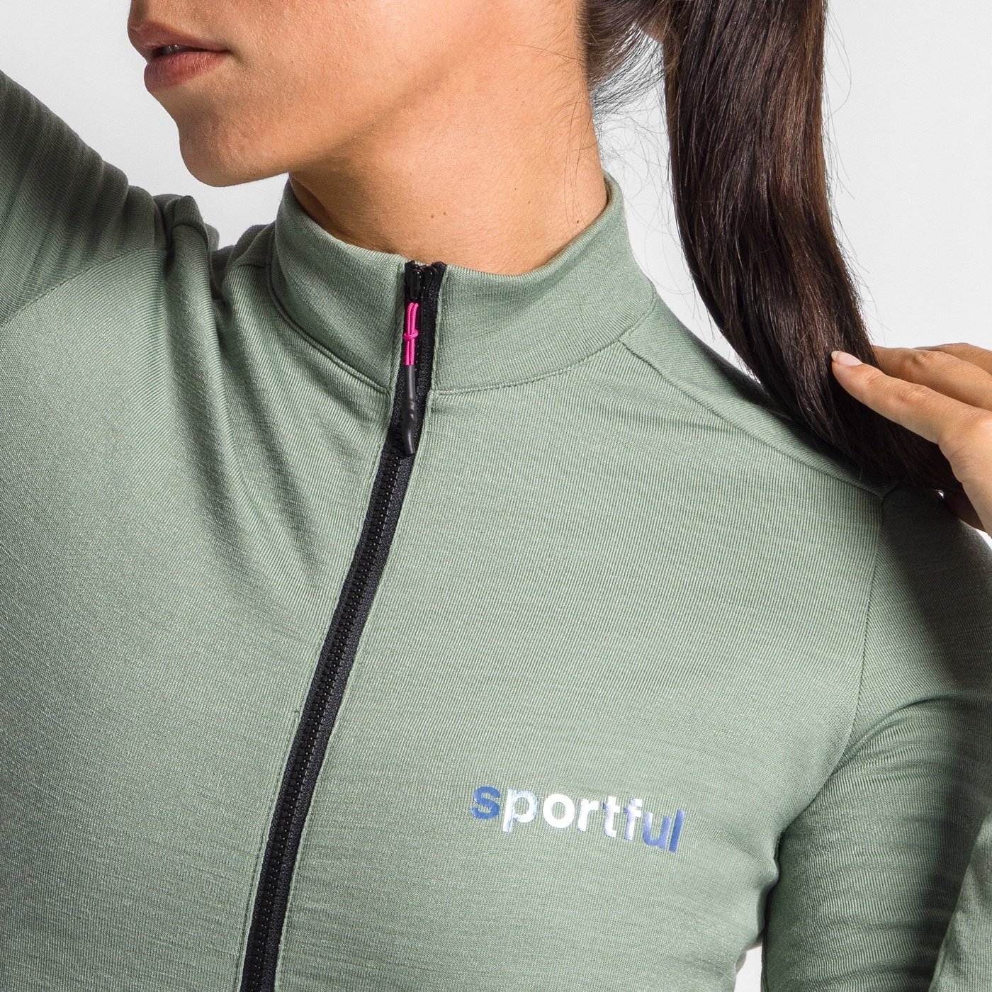 Supergiara wool w jersey - spice green - sportful