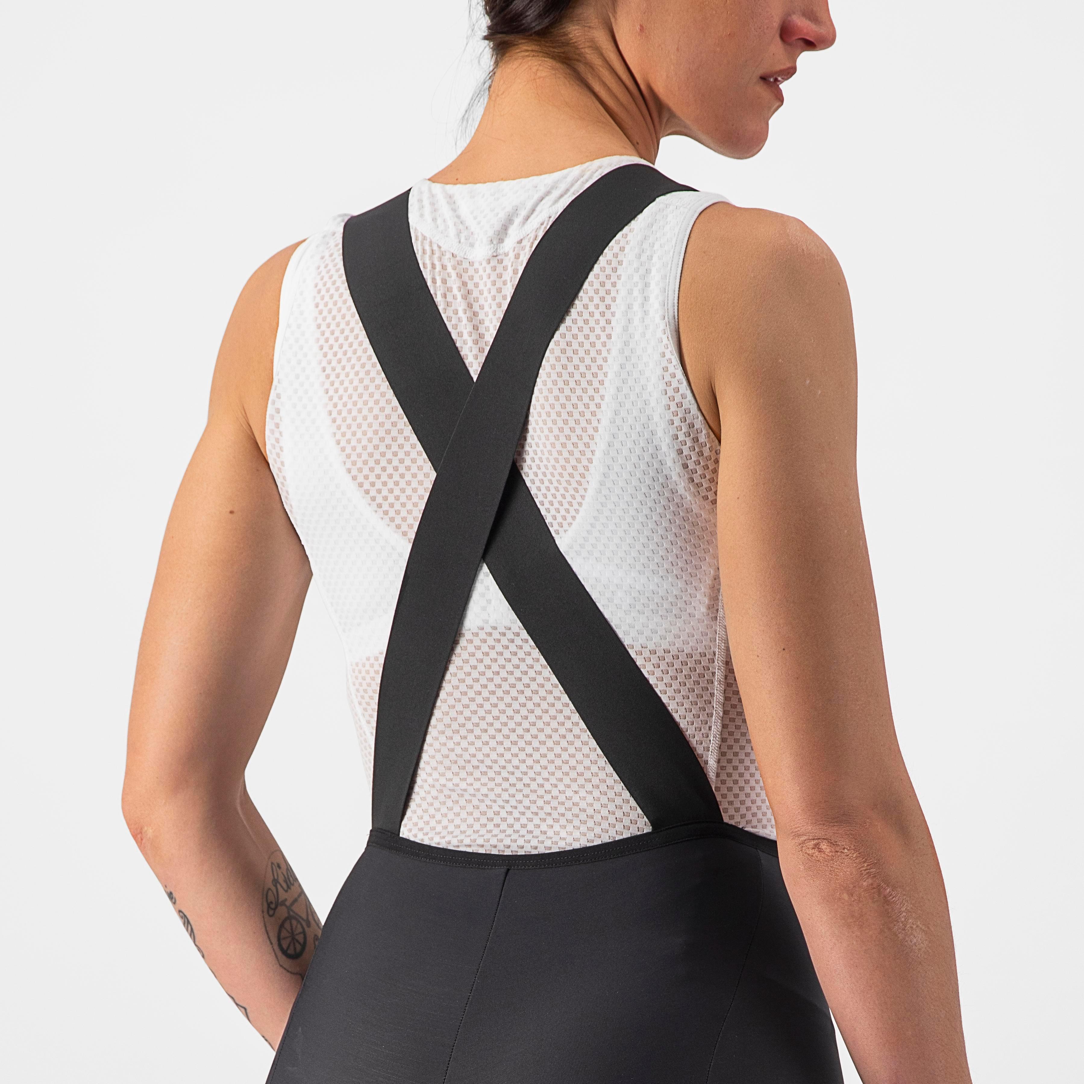 Velocissima dt bibtight - black/melon-silver reflex - castelli