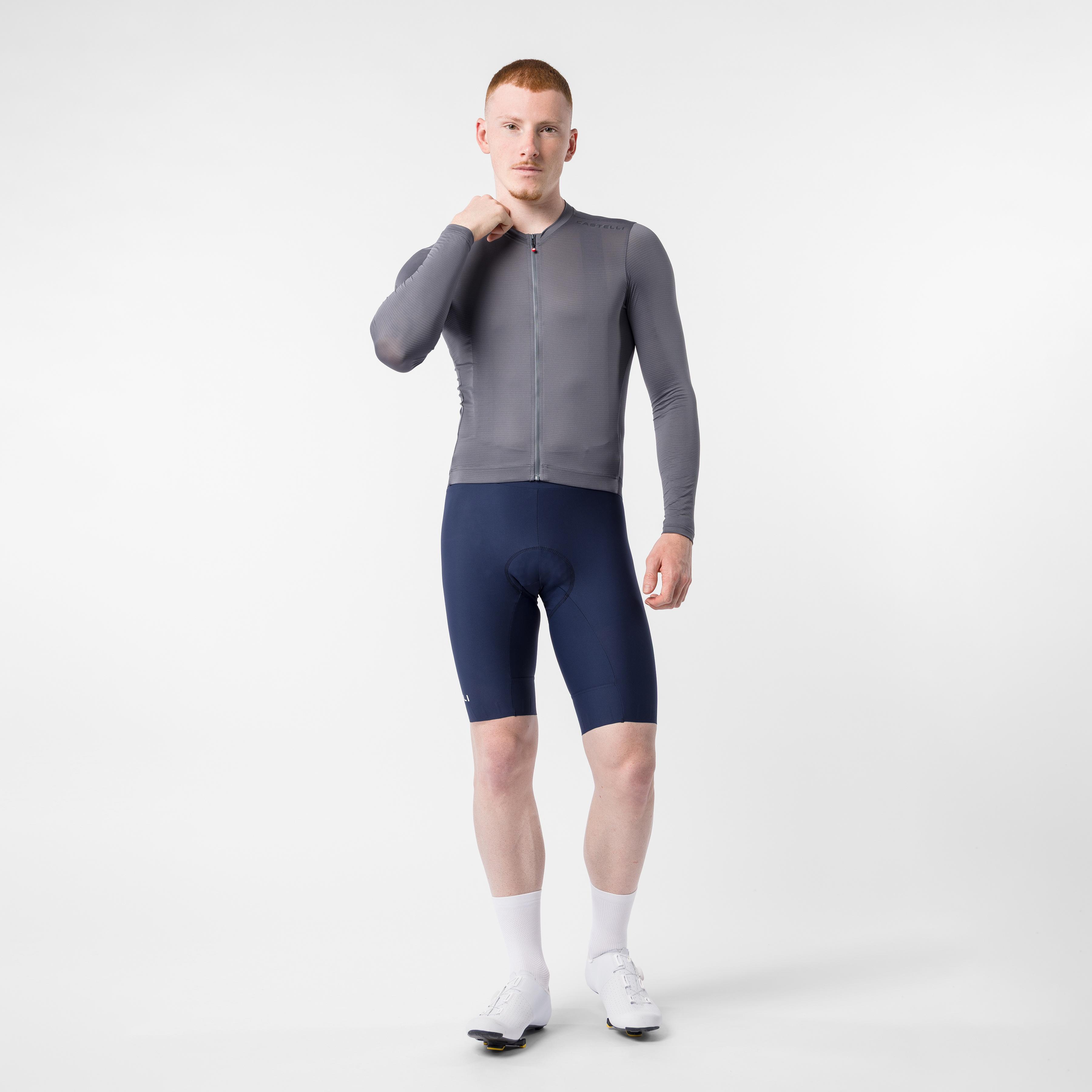 Espresso 2 ls jersey - smoky gray - castelli