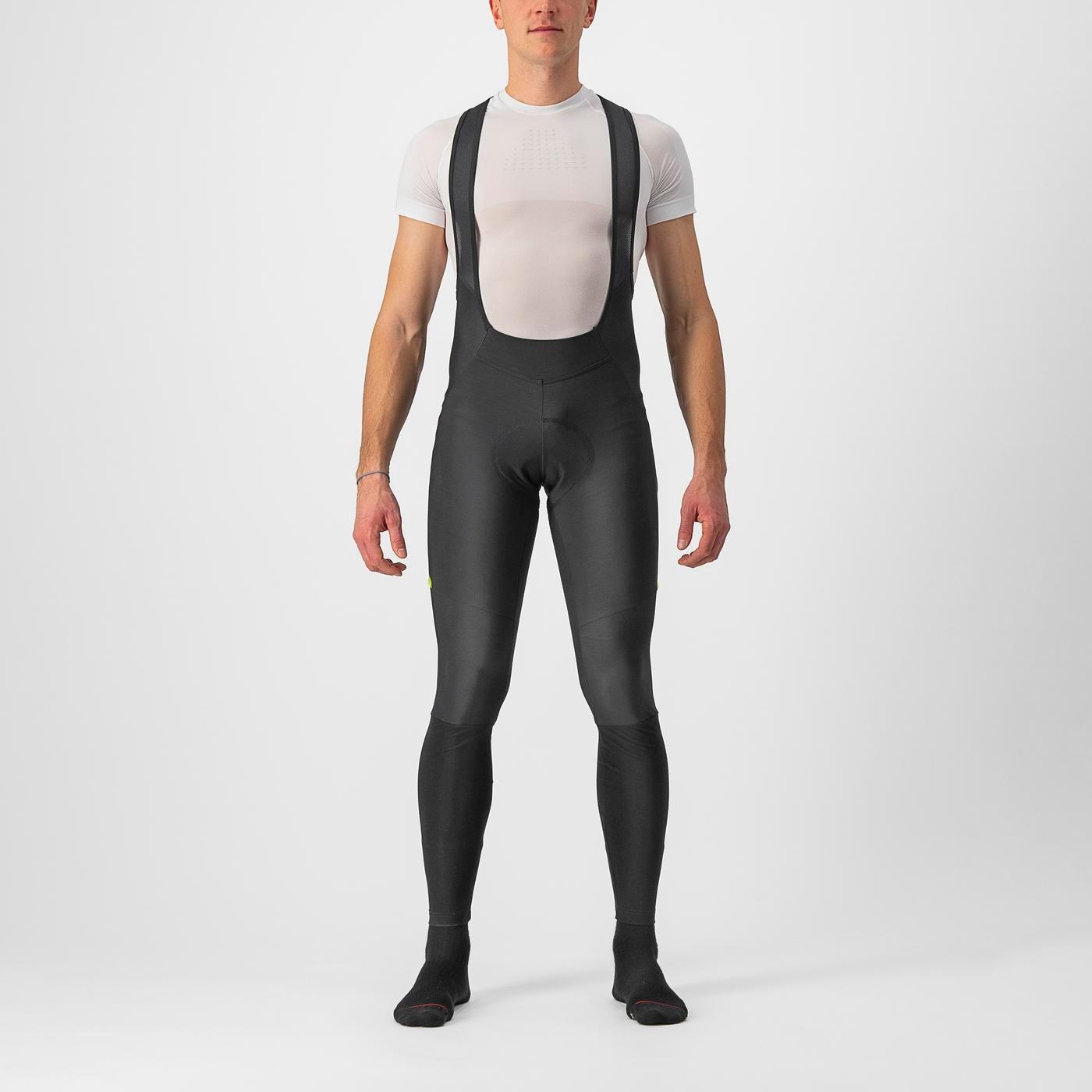 Velocissimo 5 bibtight - black/electric lime reflex - castelli