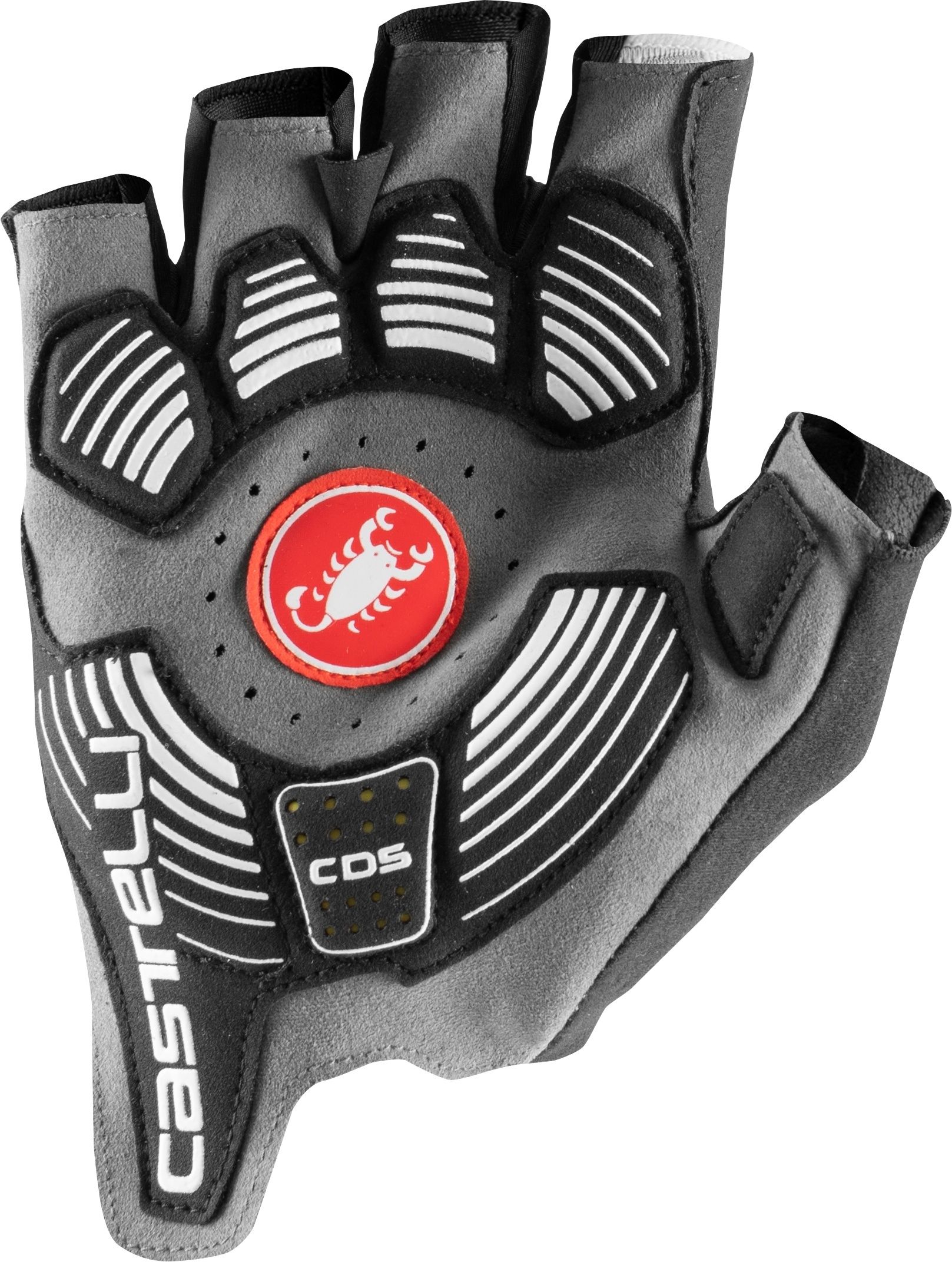 Rosso corsa pro v glove - white - castelli
