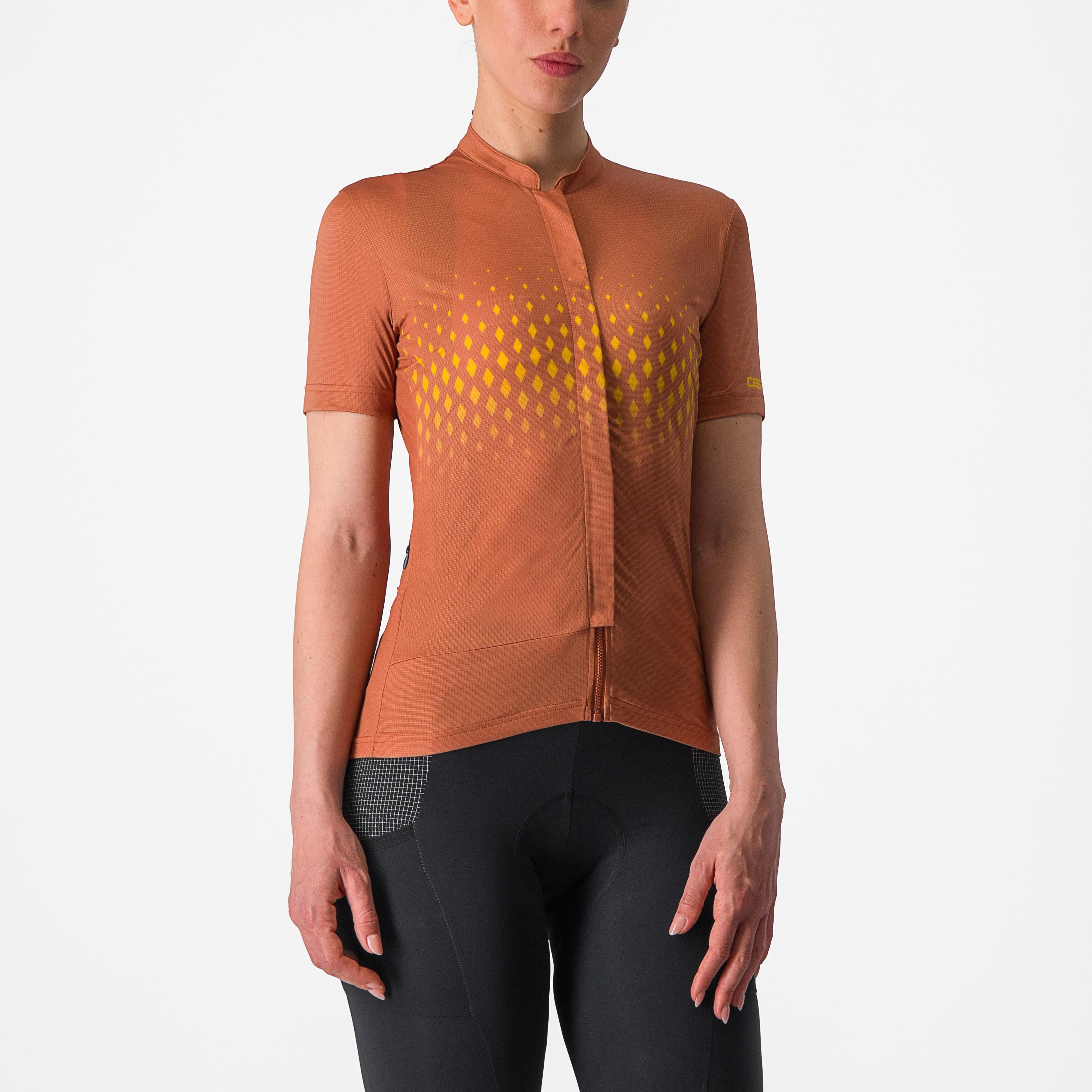 Unlimited sentiero 3 jersey - mocha/goldenrod - castelli