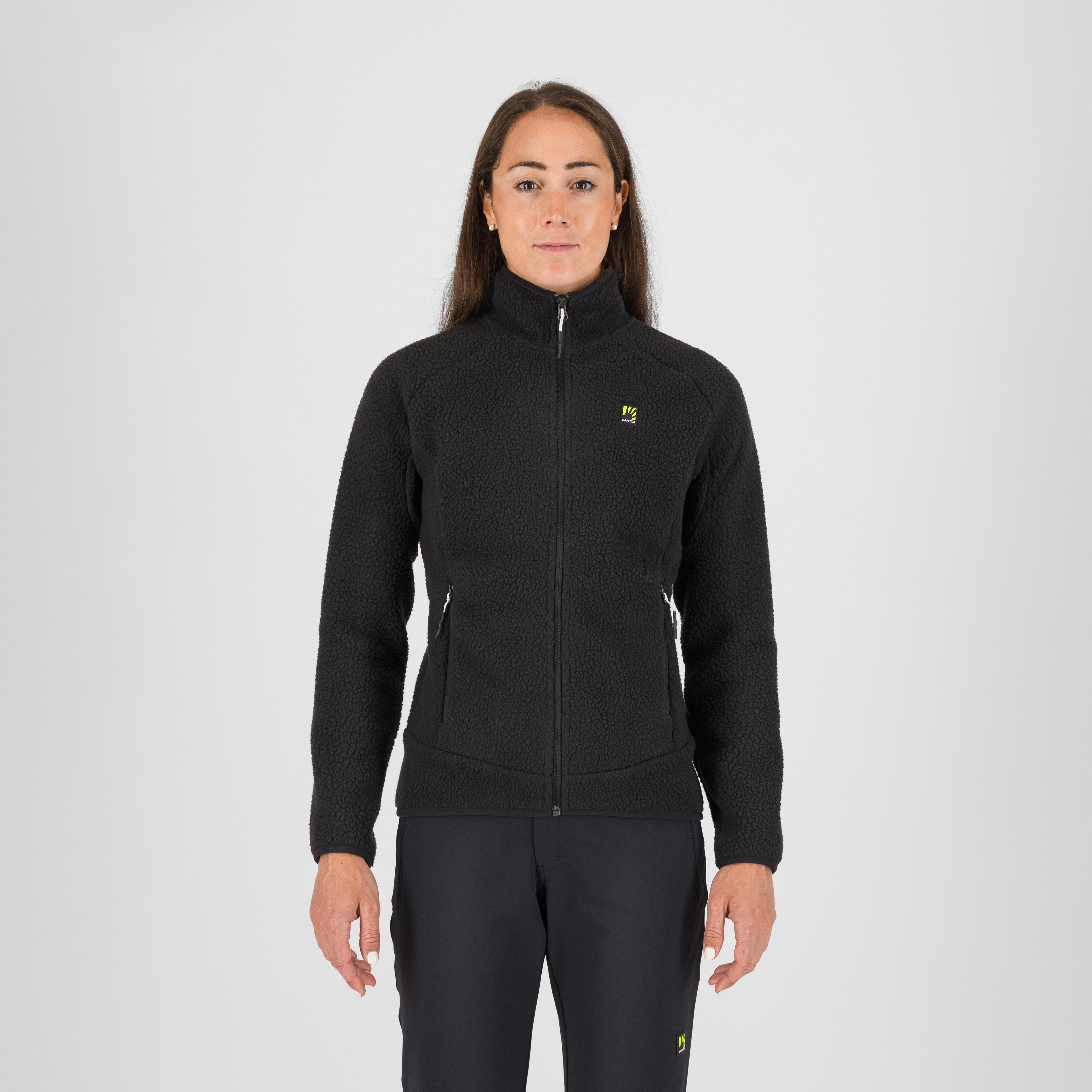 Moiazza retrò w fleece - black - karpos