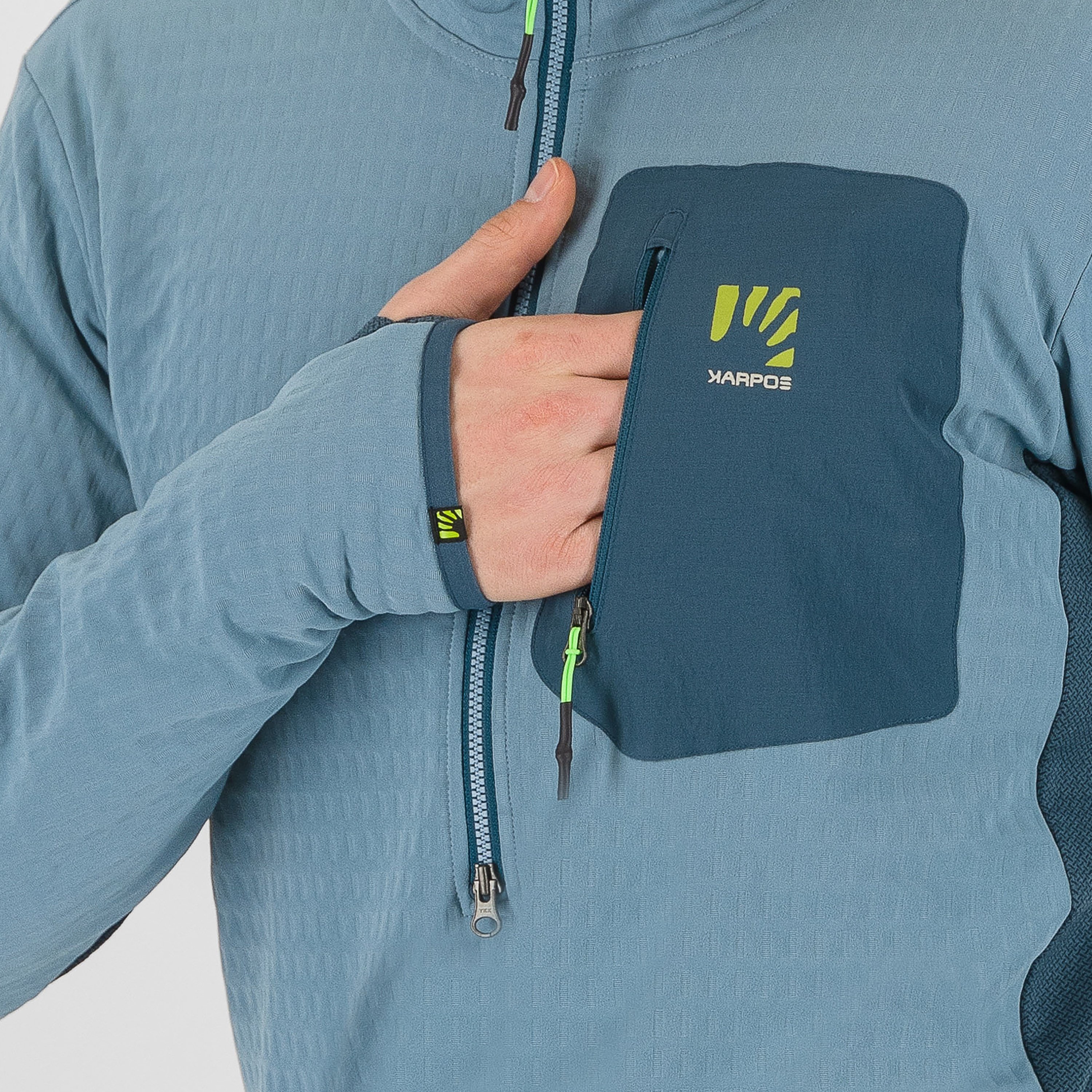 Marmolada fleece anorak - smoke stargazer - karpos