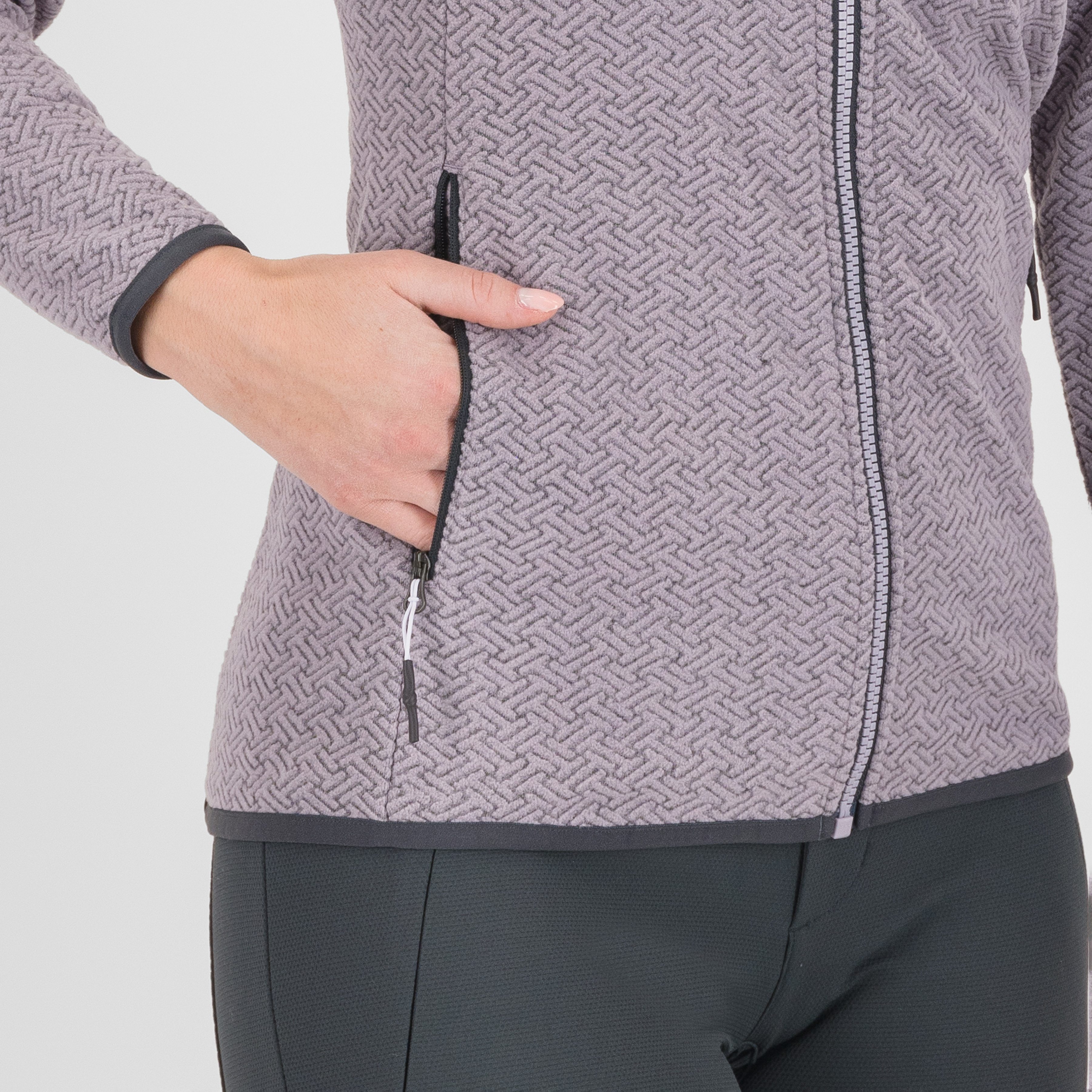 Mesdi' w fleece - lavender/woodl.gray - karpos