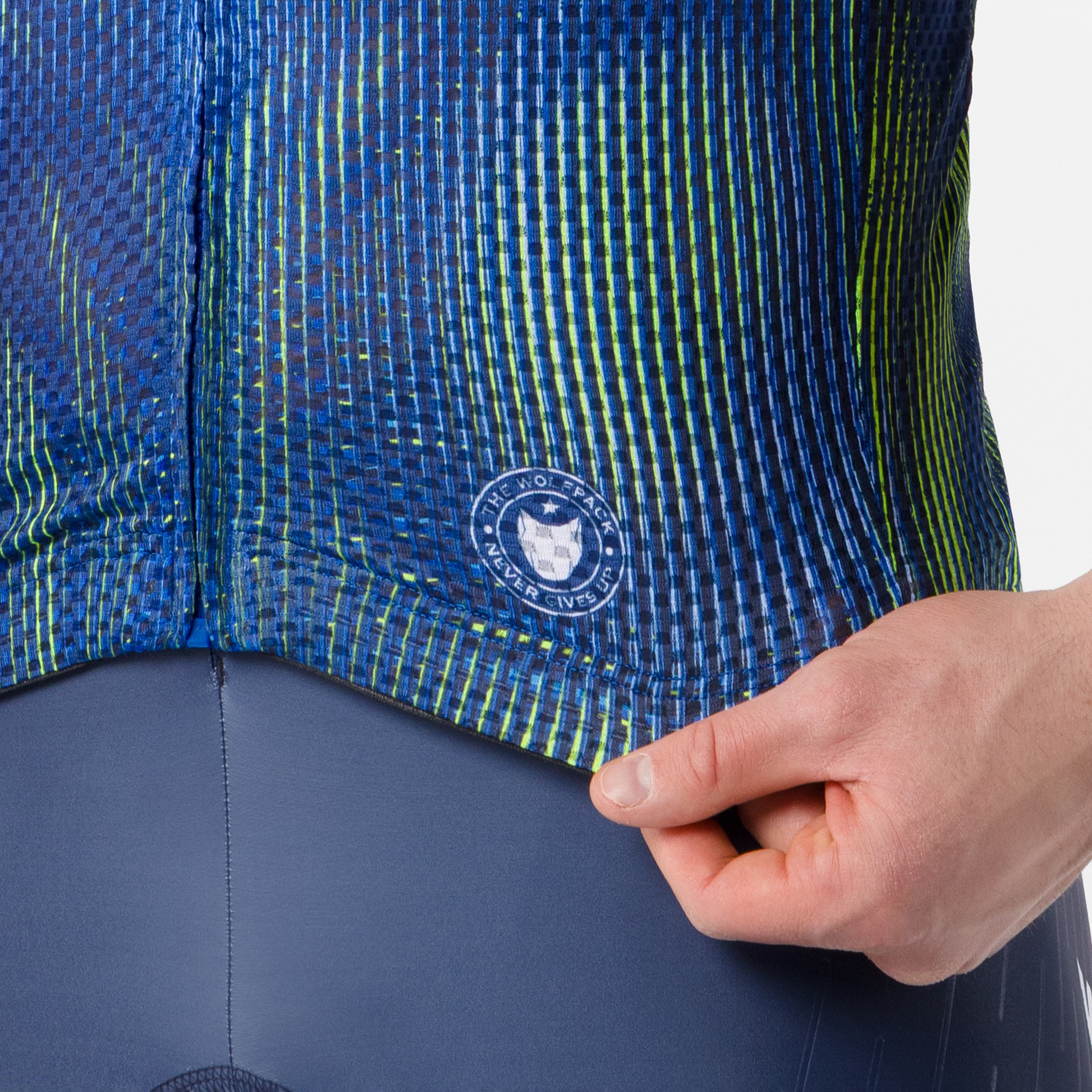 Climber's a/c jersey - blue/electric lime - castelli