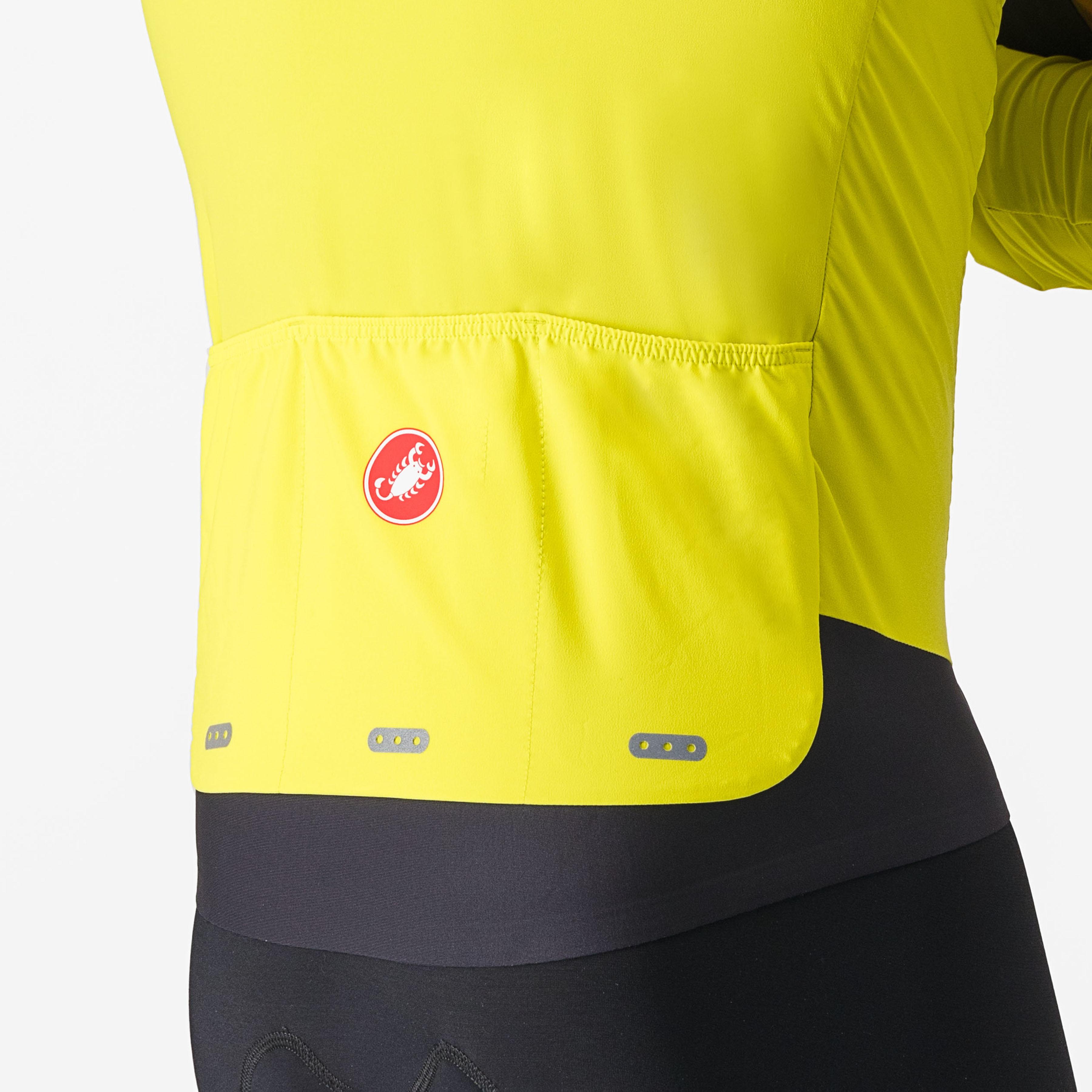 Alpha flight ros jacket - sulphur/nickel gray-dark gray - castelli