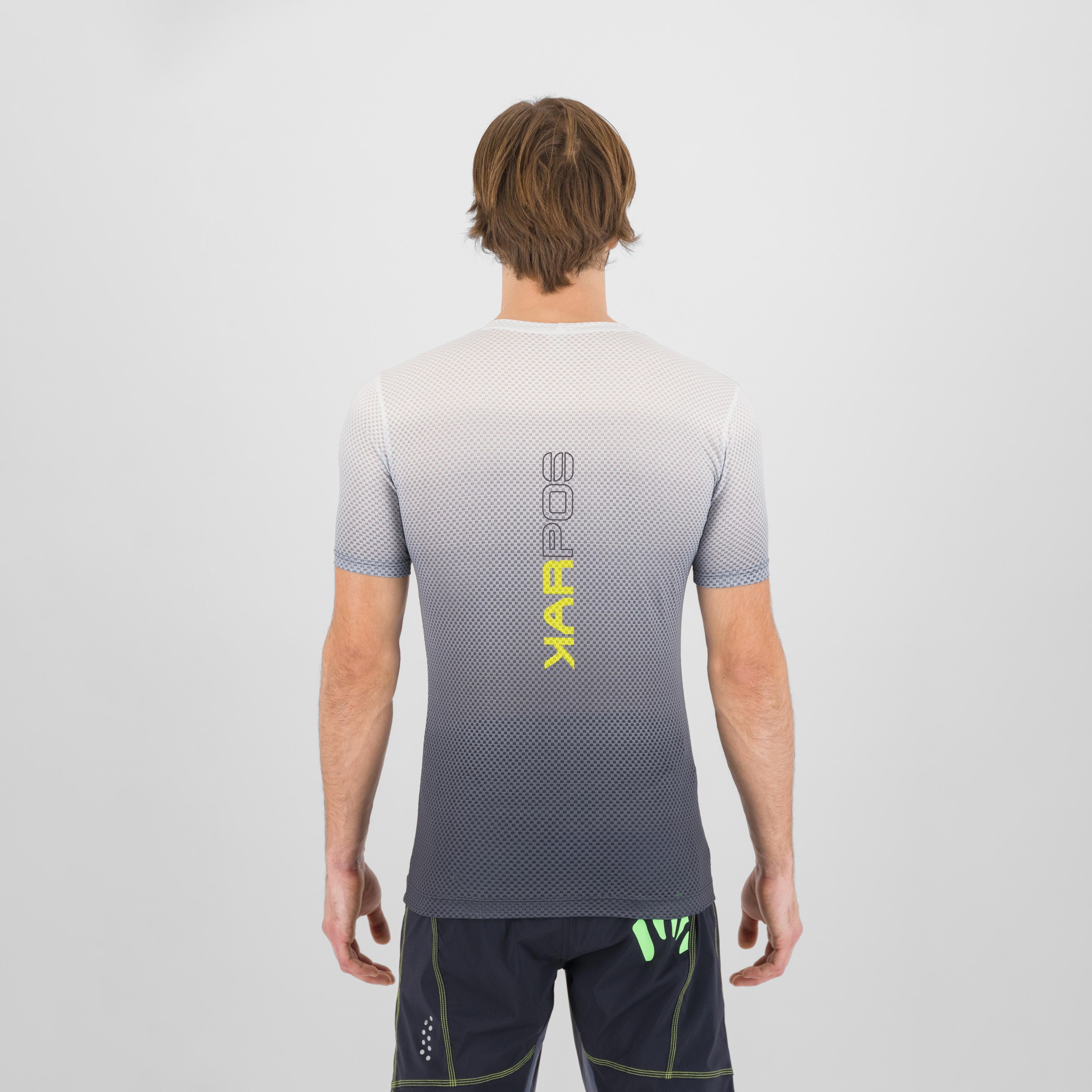 Verve mesh t-shirt - vulcan/bright white - karpos