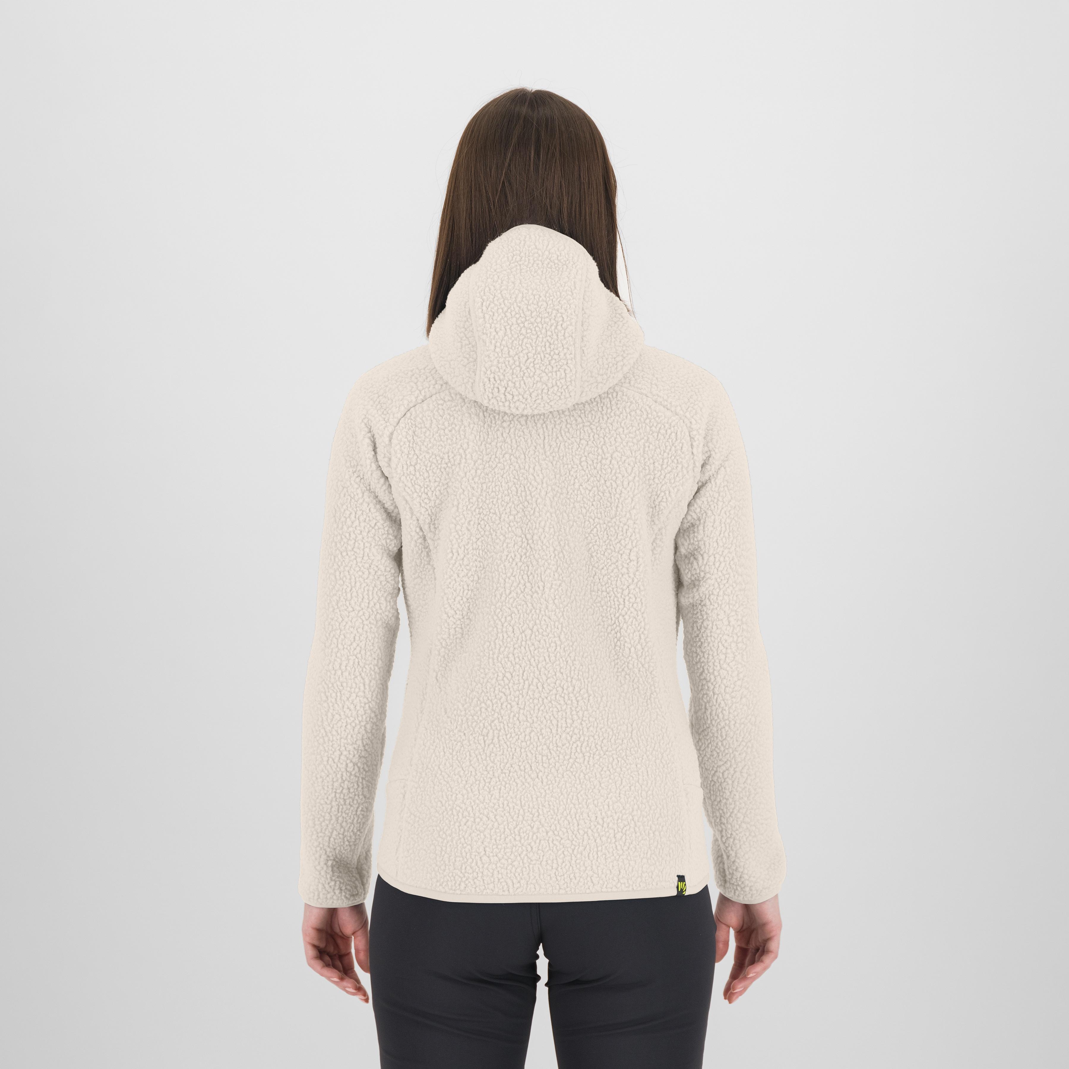 Moiazza retrò hoodie w fleece - vaporous gray - karpos