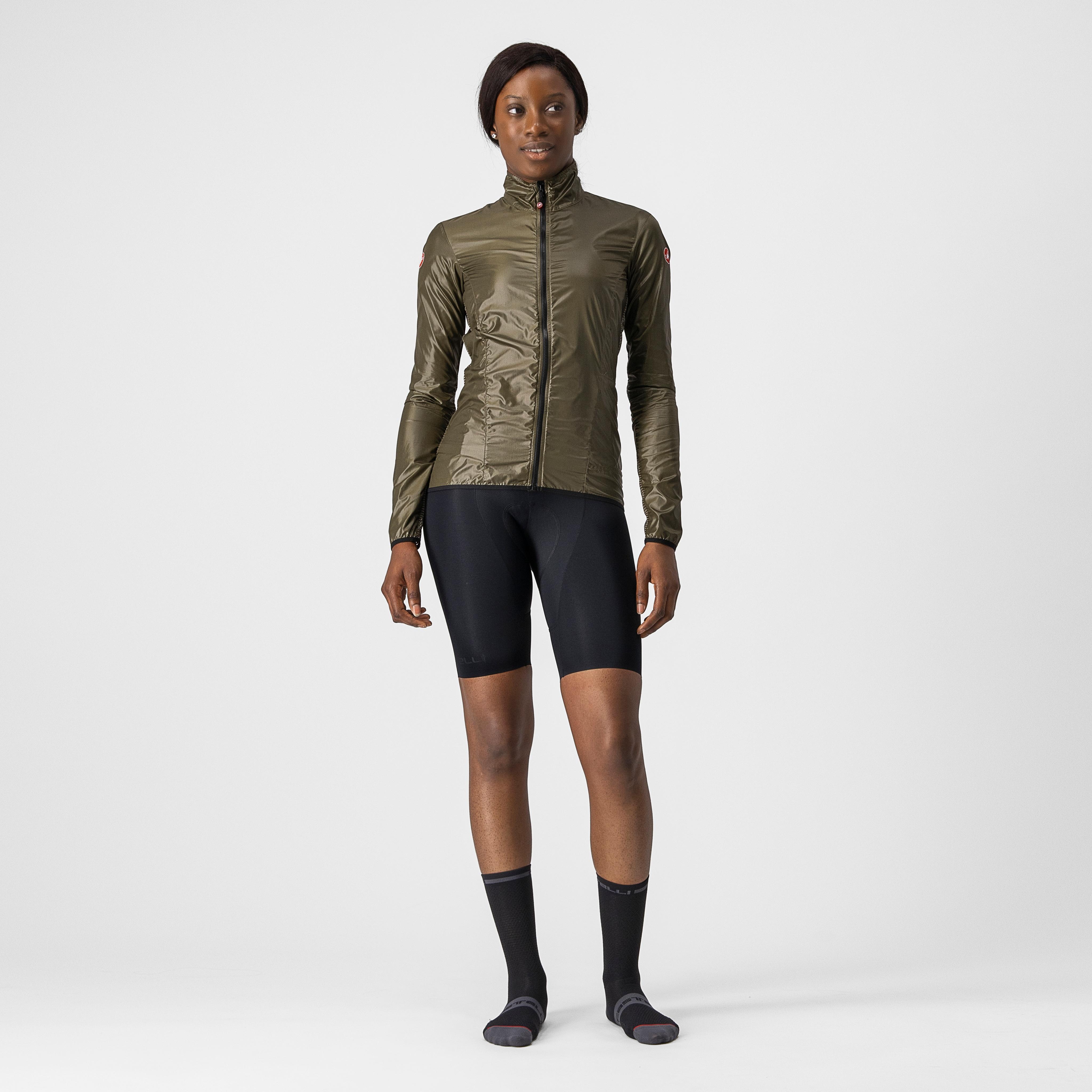 Aria shell w jacket - moss brown - castelli