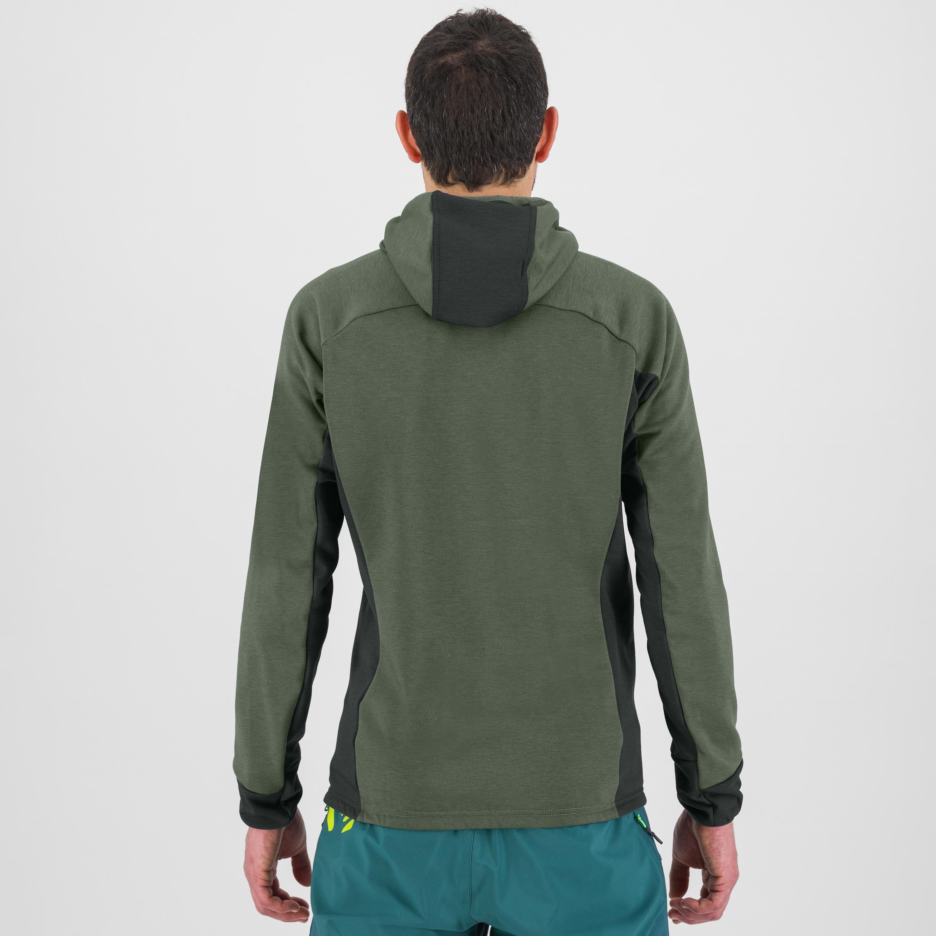 Mezzodi hoodie fleece - thyme/black sand - karpos