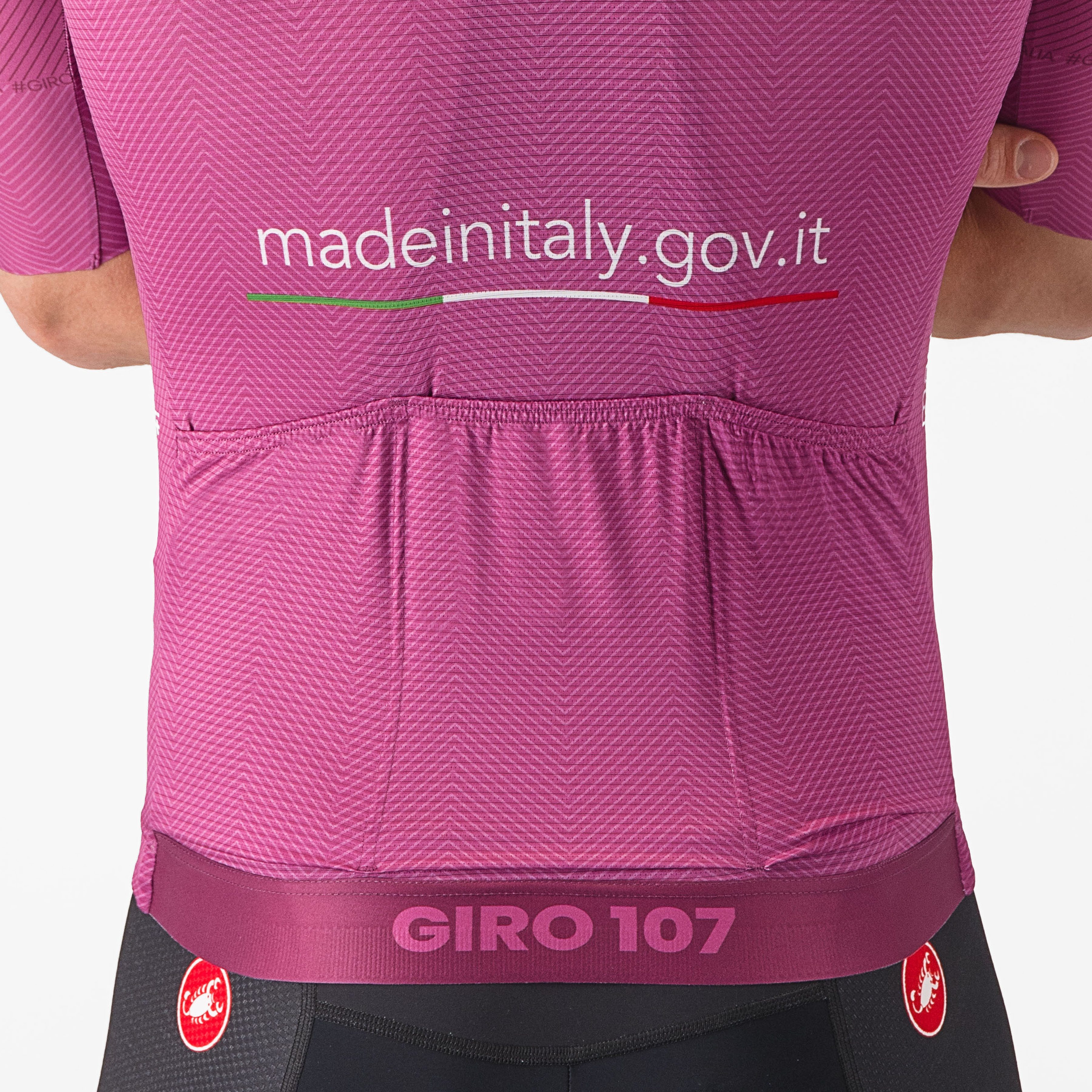 #giro107 race jersey - ciclamino - castelli