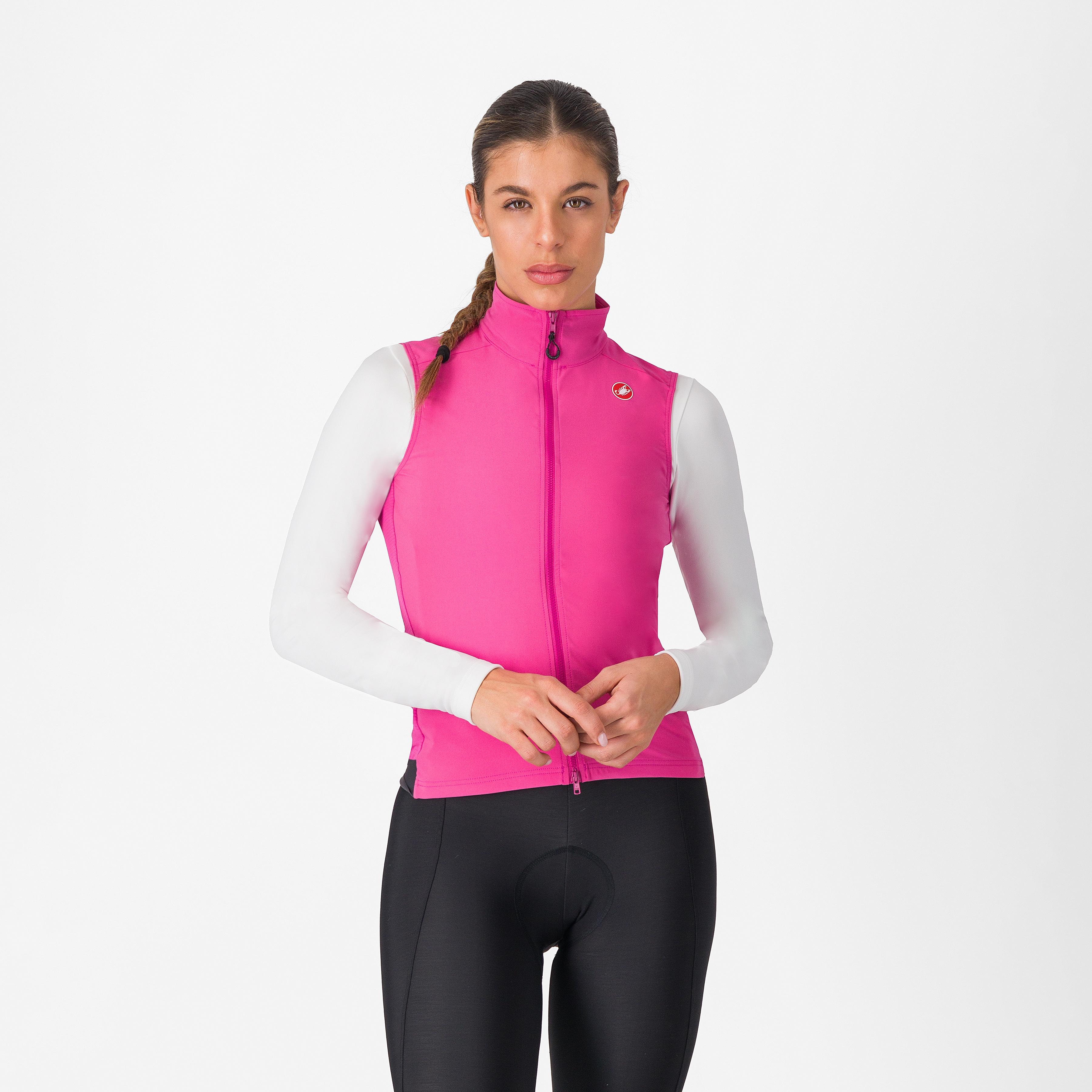 Espresso w vest - violet pink/dark gray - castelli