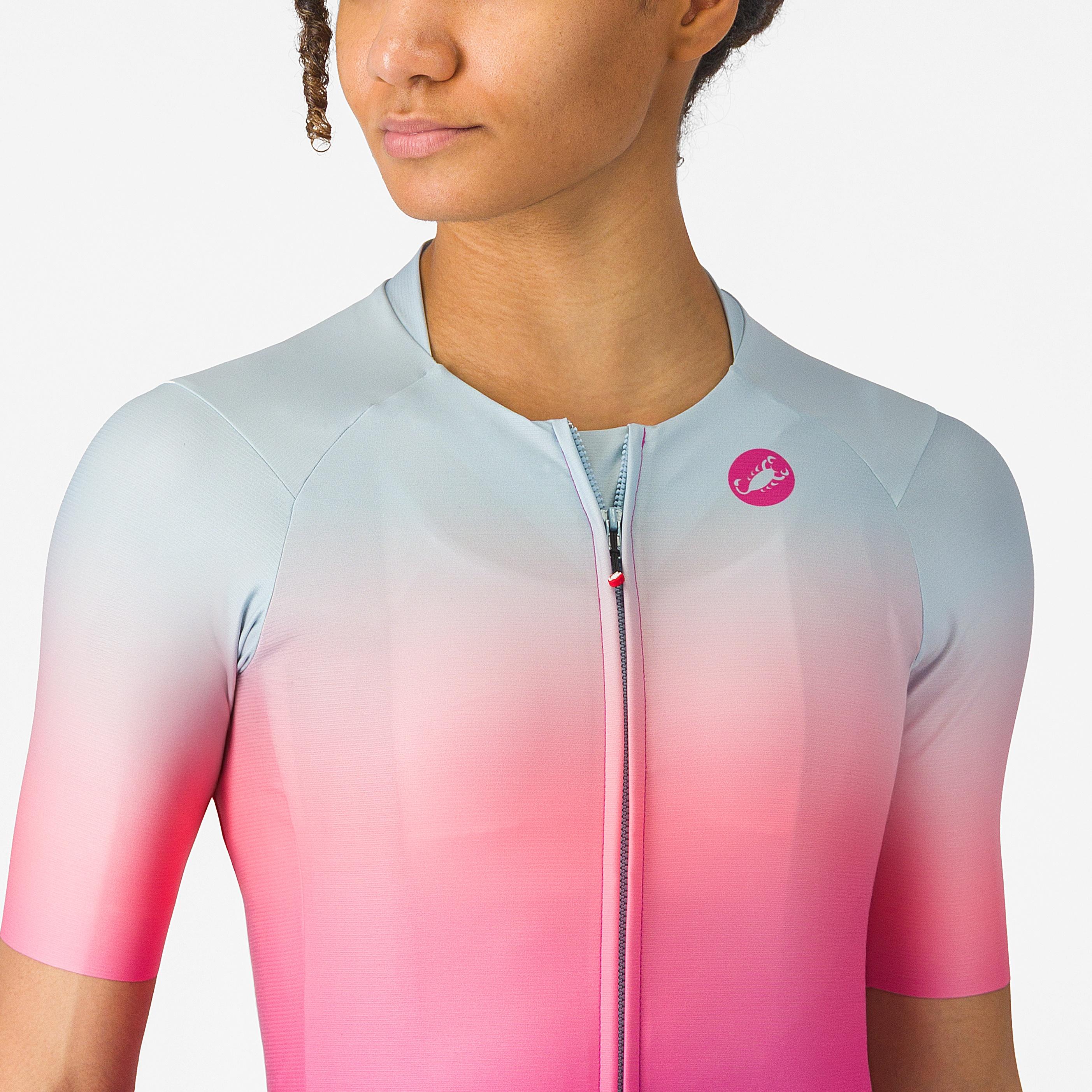 Upf w jersey - winter sky/violet pink - castelli