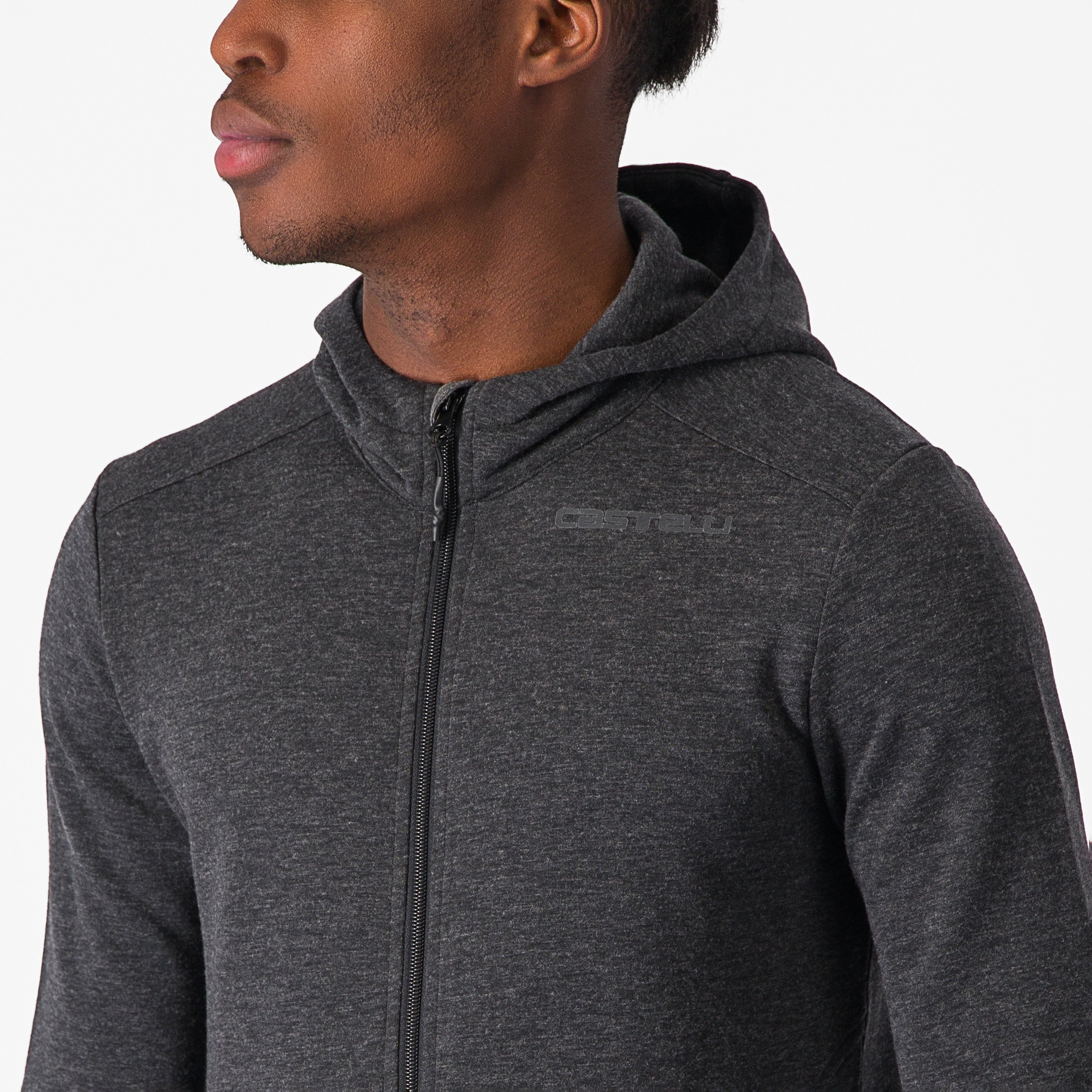 Milano 2 full zip fleece - dark gray - castelli