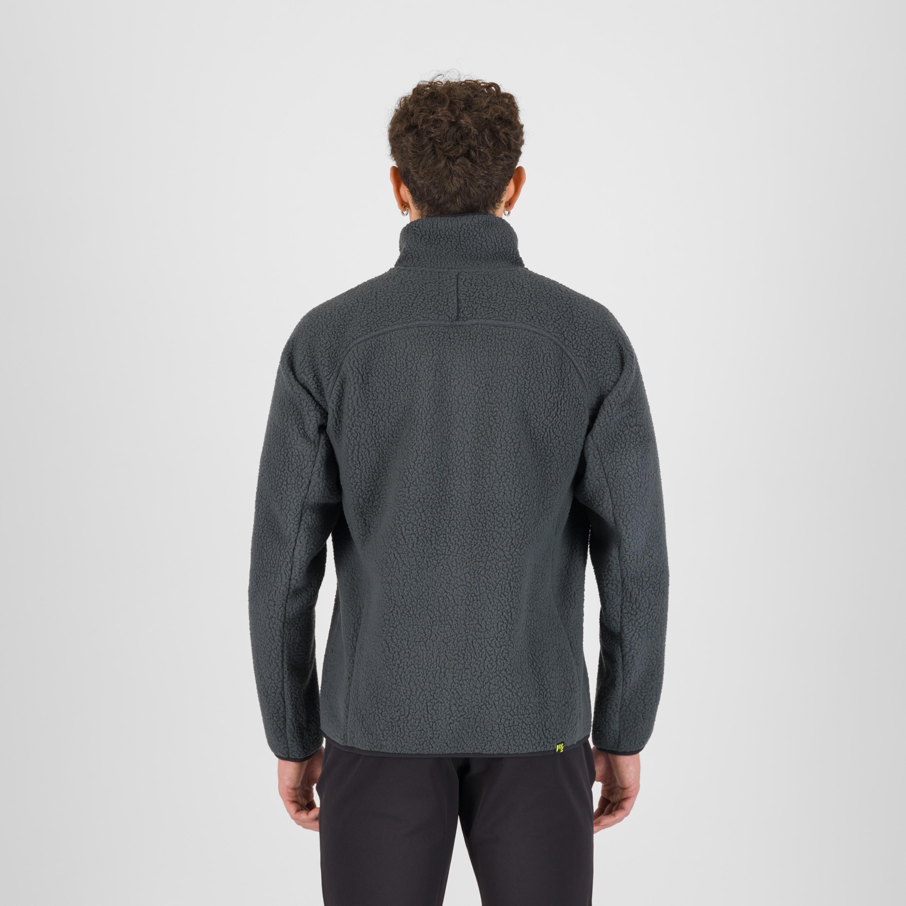 Moiazza retrò fleece - woodl.gray/black - karpos