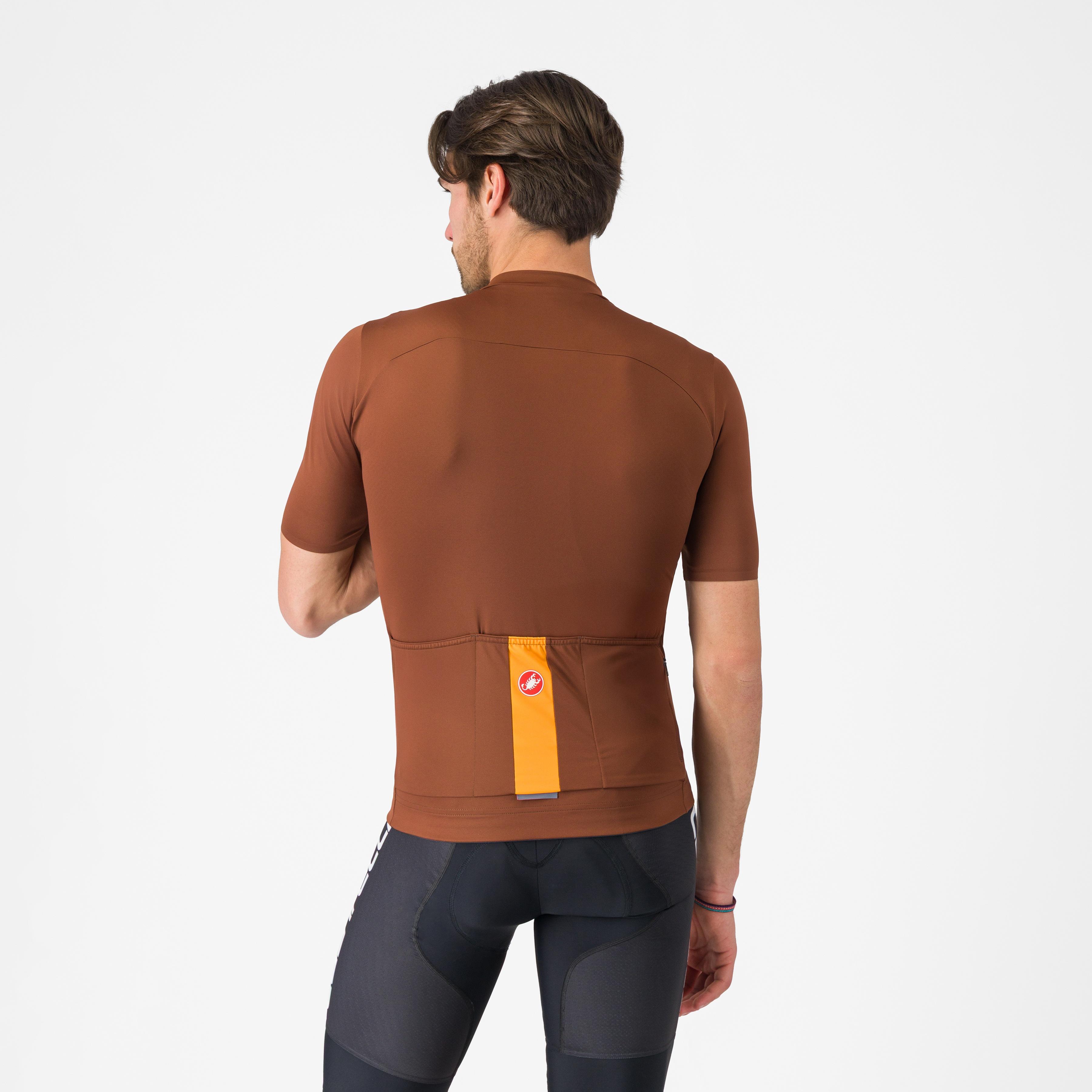 Prologo lite jersey - deep mocha/vivid orange - castelli