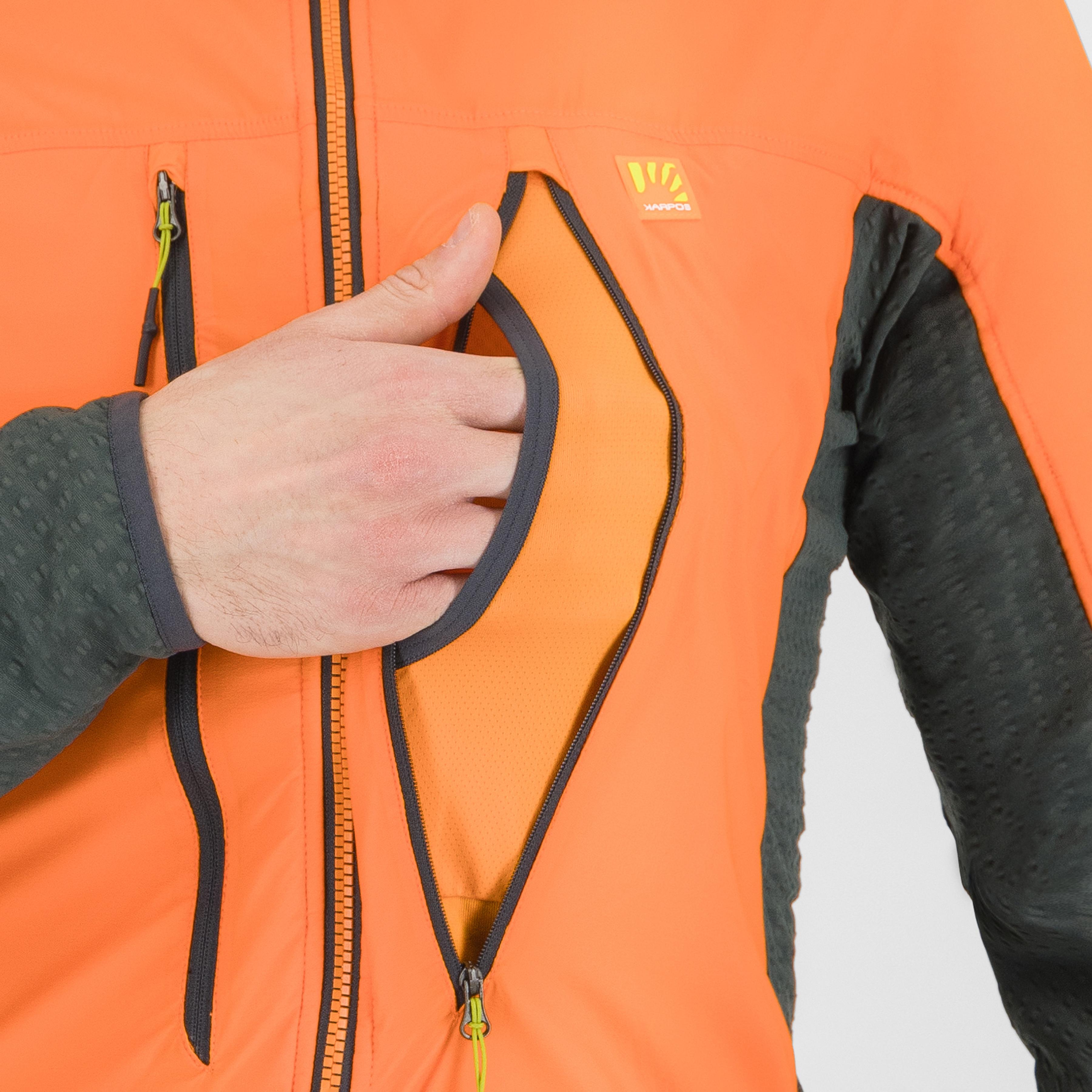 Alagna plus 2.0 jacket - vibr.orange/woodl.gray - karpos