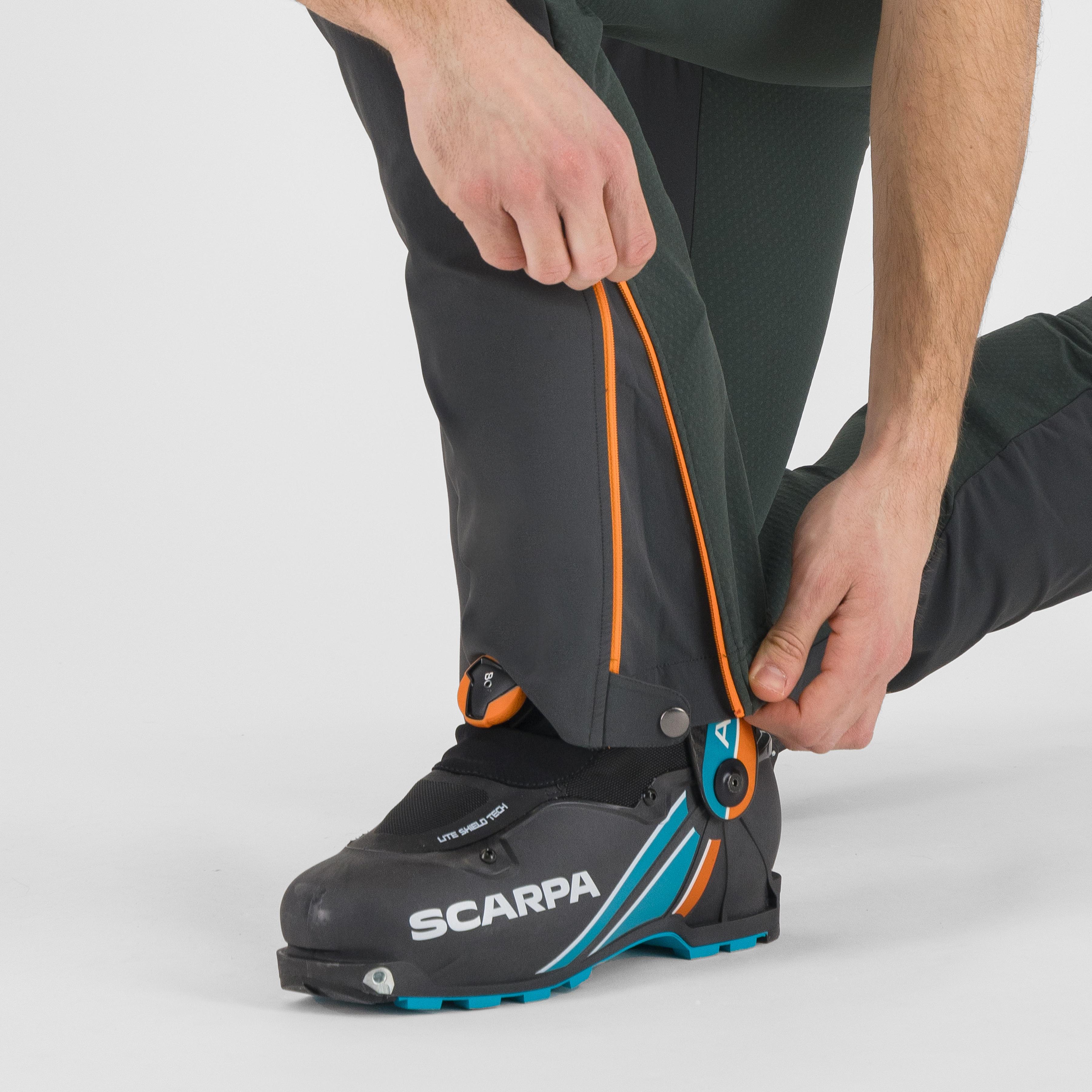 Alagna plus 2.0 pants - woodl.gray/vibr.orange - karpos