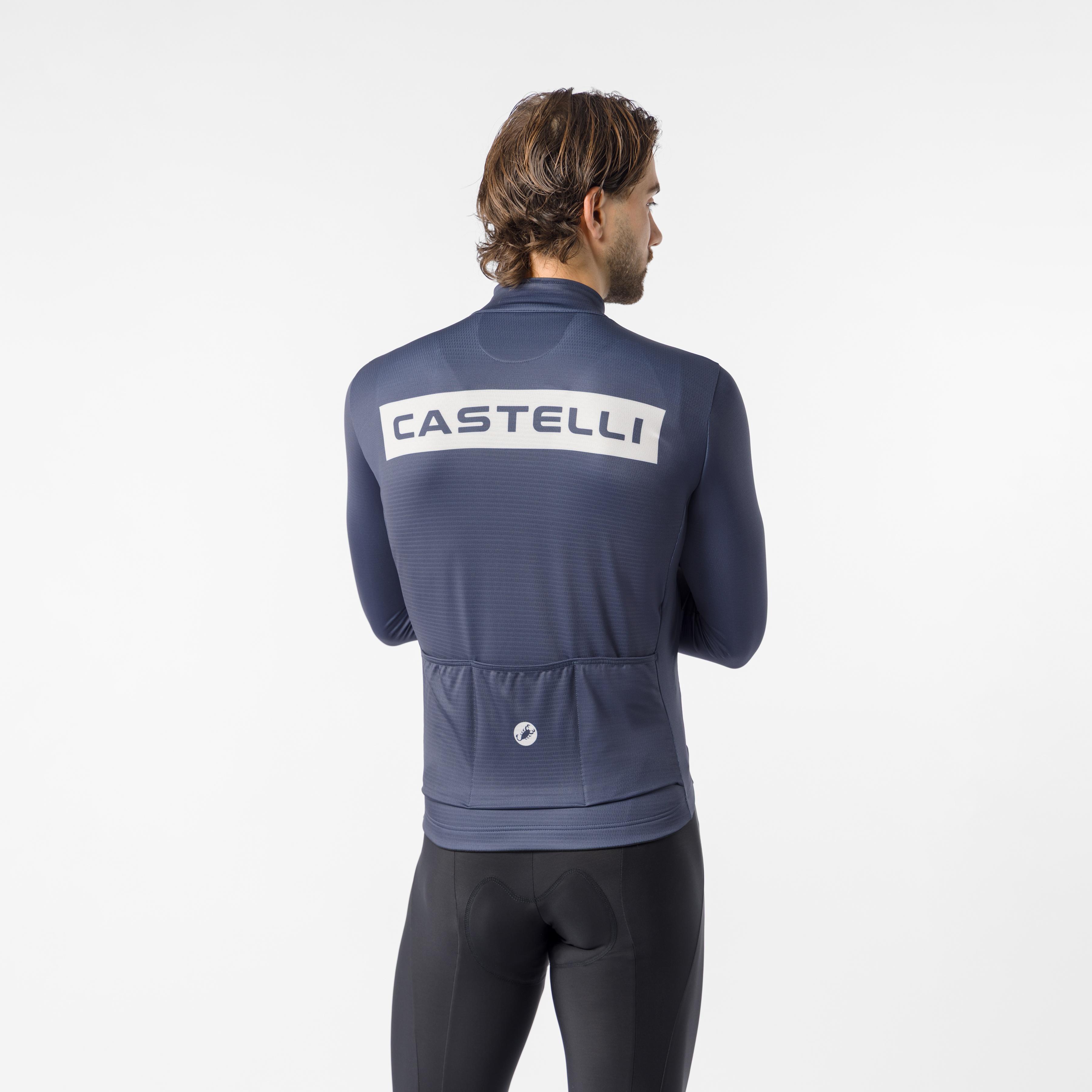 Quadro thermal jersey - twilight blue/silver moon - castelli