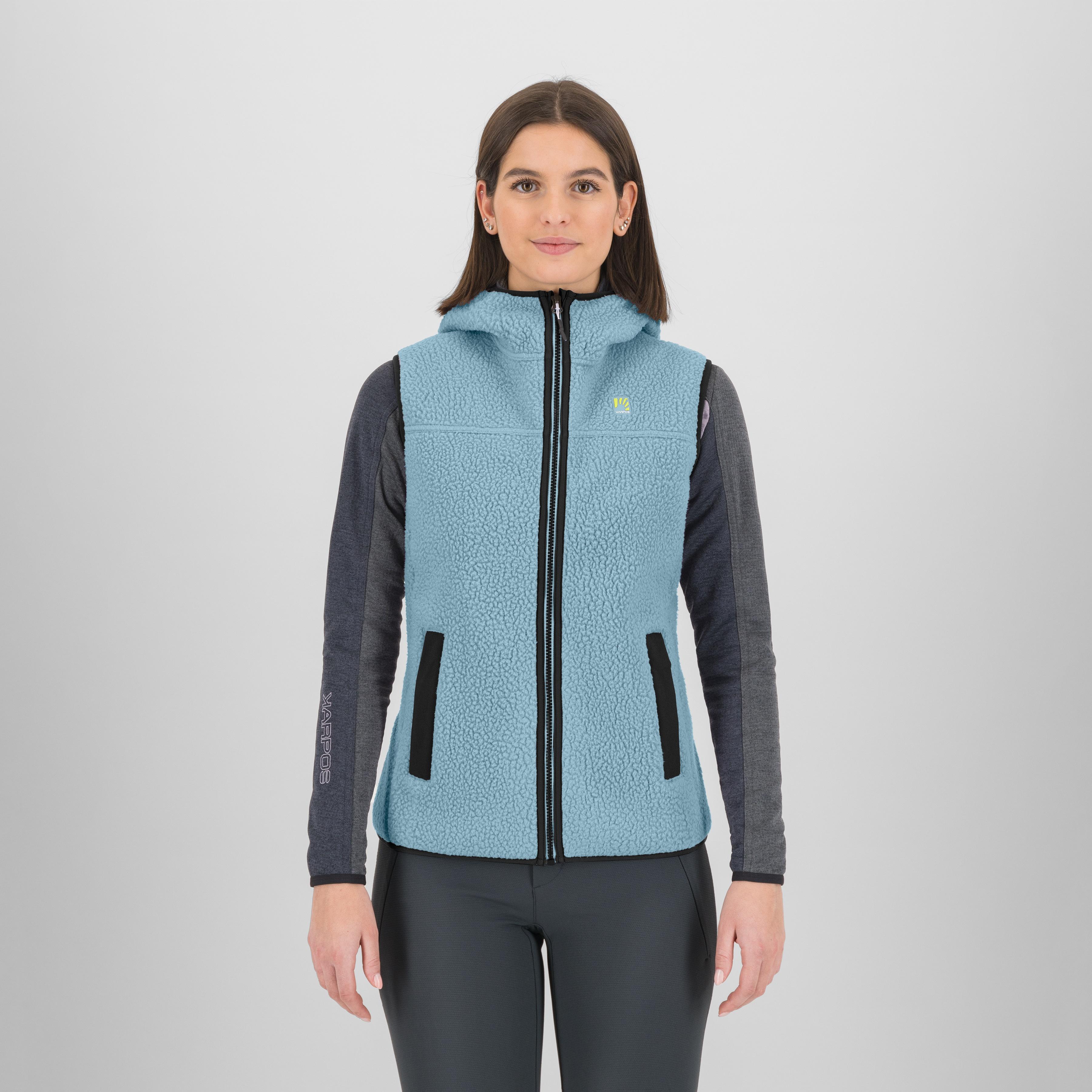 Moiazza retro hoodie w vest - forget/black - karpos