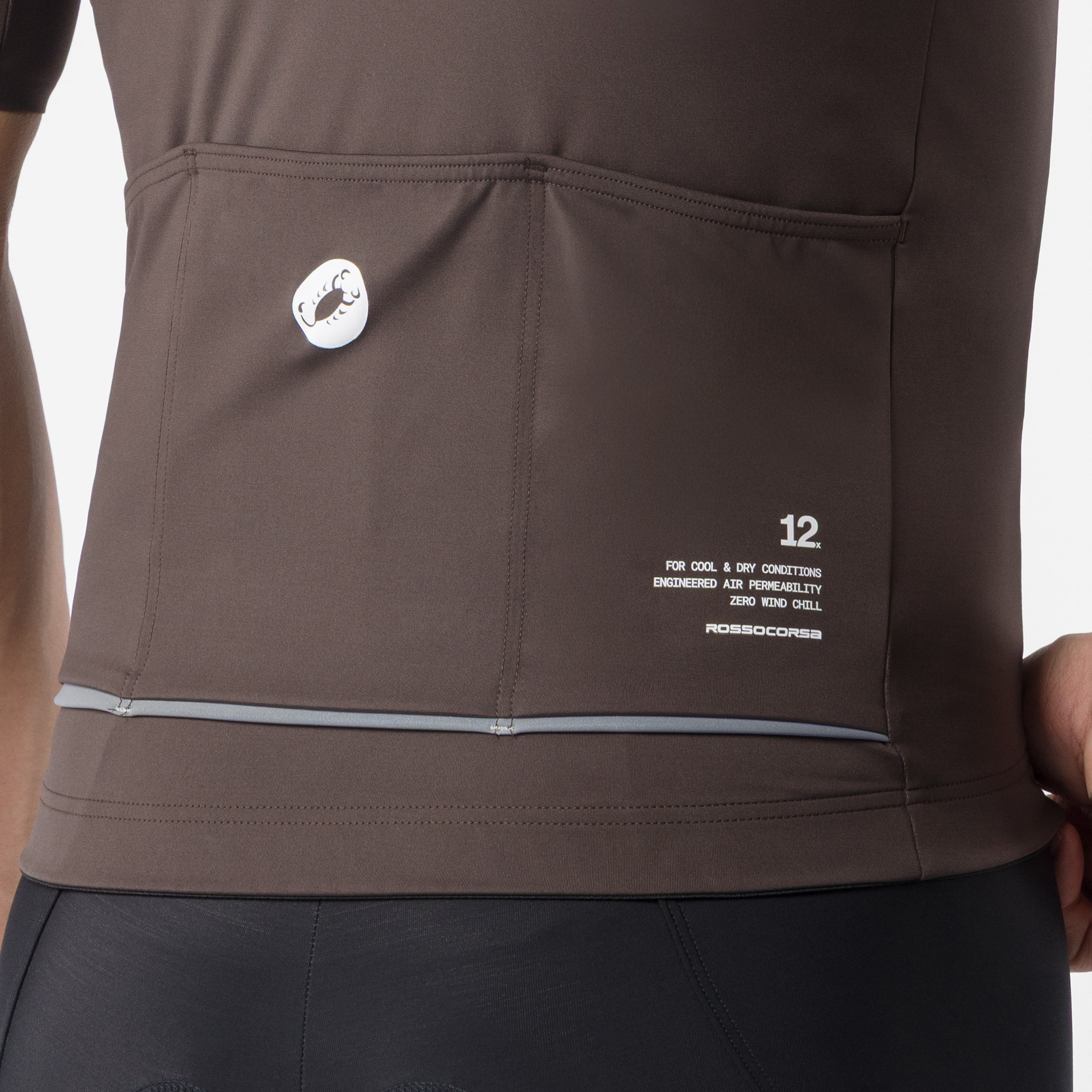 Do.di.ci. short sleeve jacket - chestnut - castelli