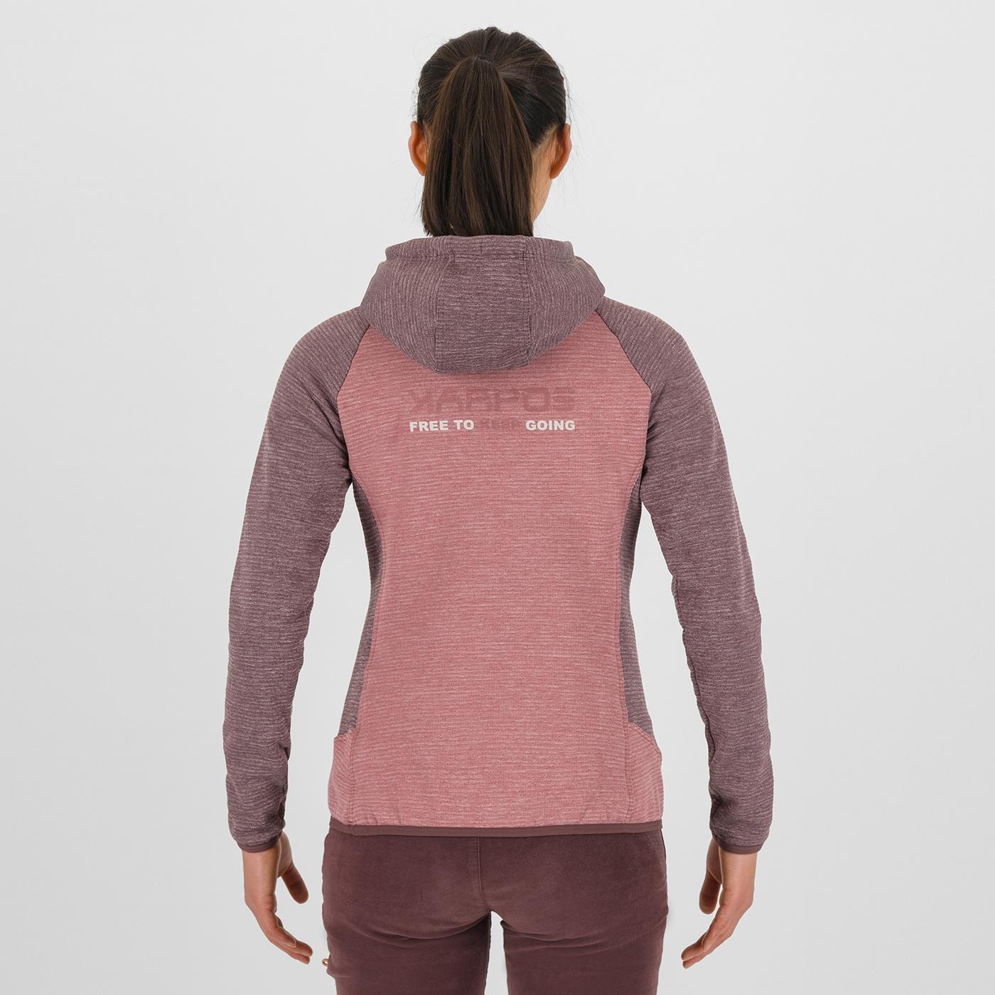 Camoscio w hoodie - deco rose/huckleberry - karpos