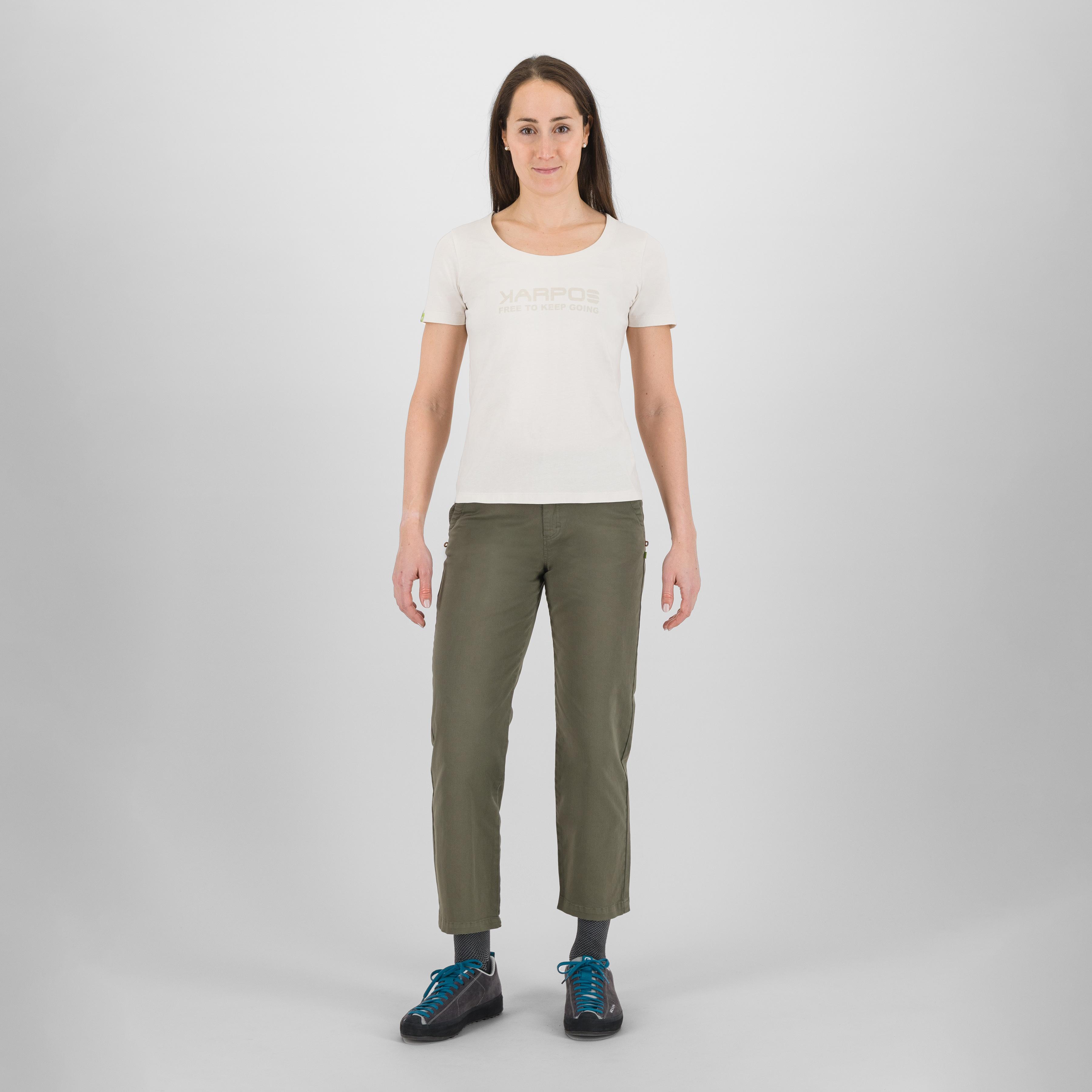 Loma cotton w t-shirt - vaporous gray/ writing print - karpos