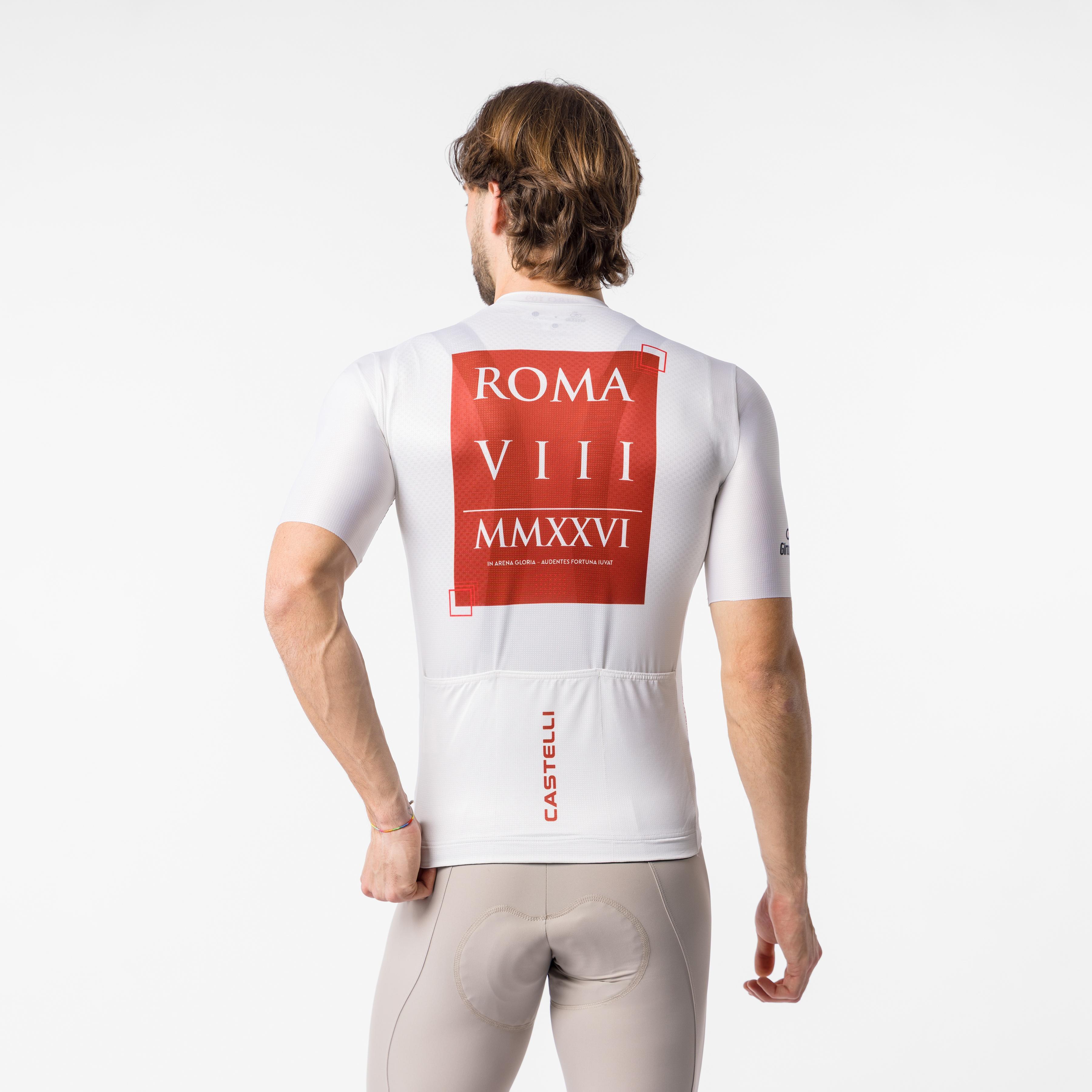 #giro109 rome jersey - chalk/red ochre - castelli