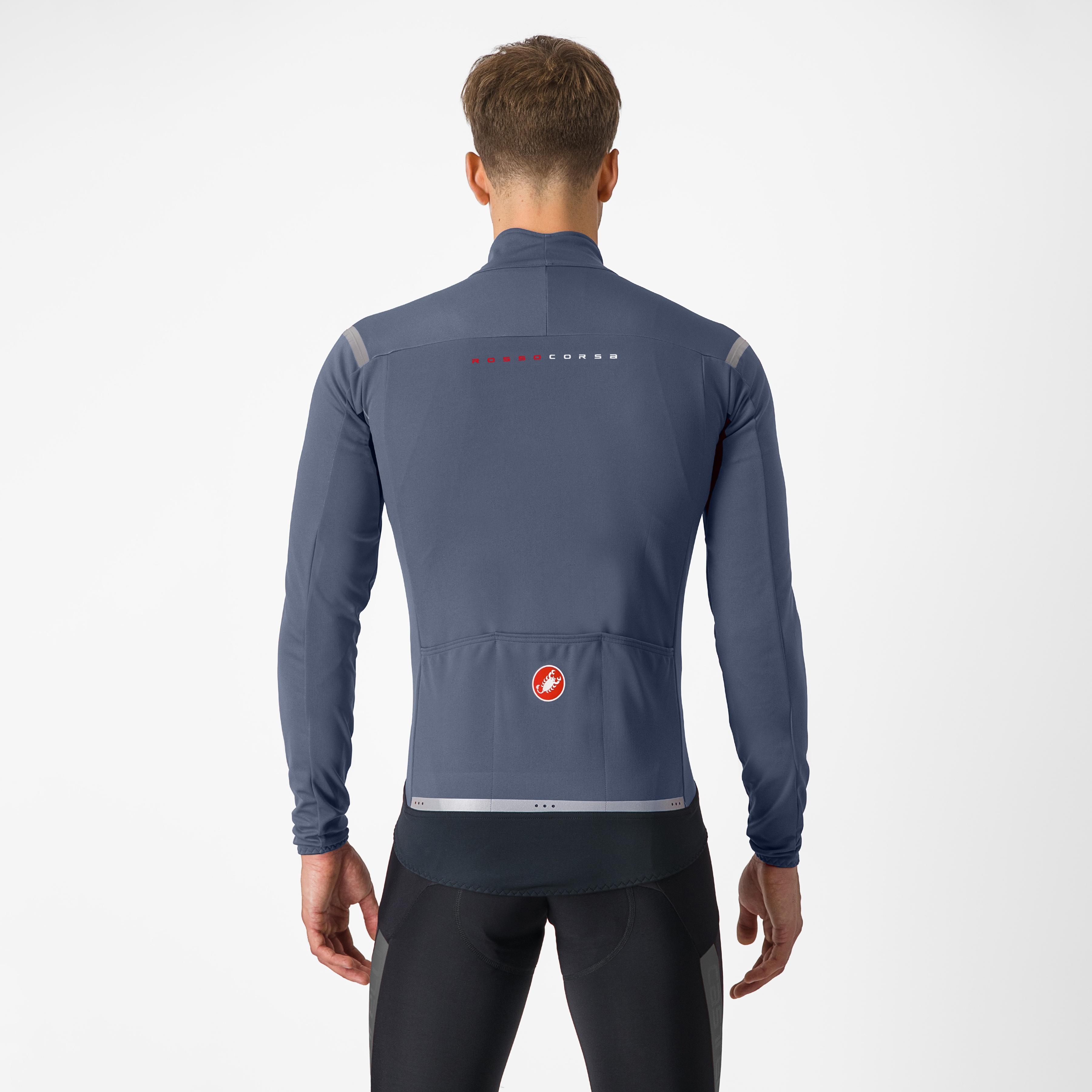 Perfetto ros 2 jacket - dark steel blue/silver reflex - castelli
