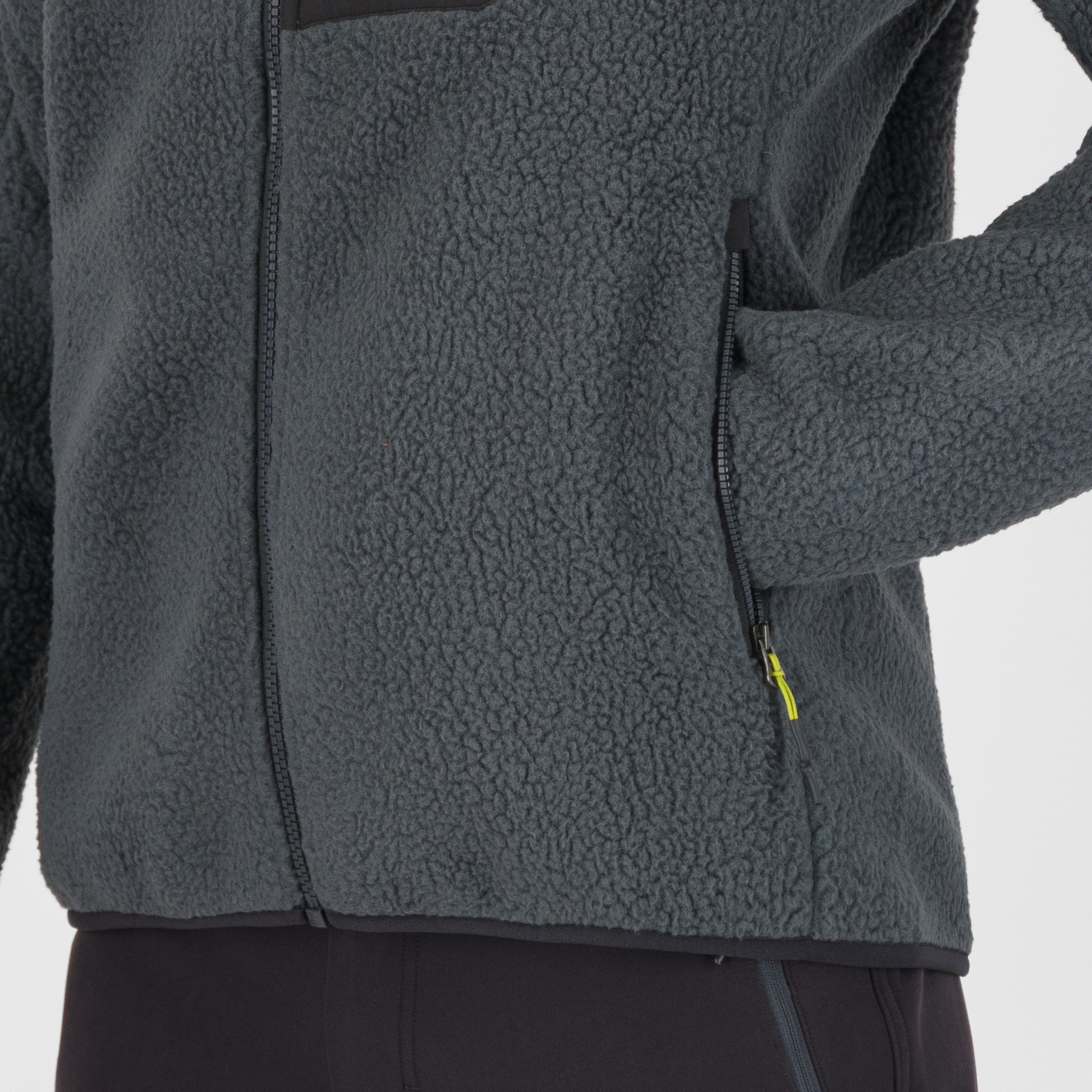 Moiazza retrò fleece - woodl.gray/black - karpos