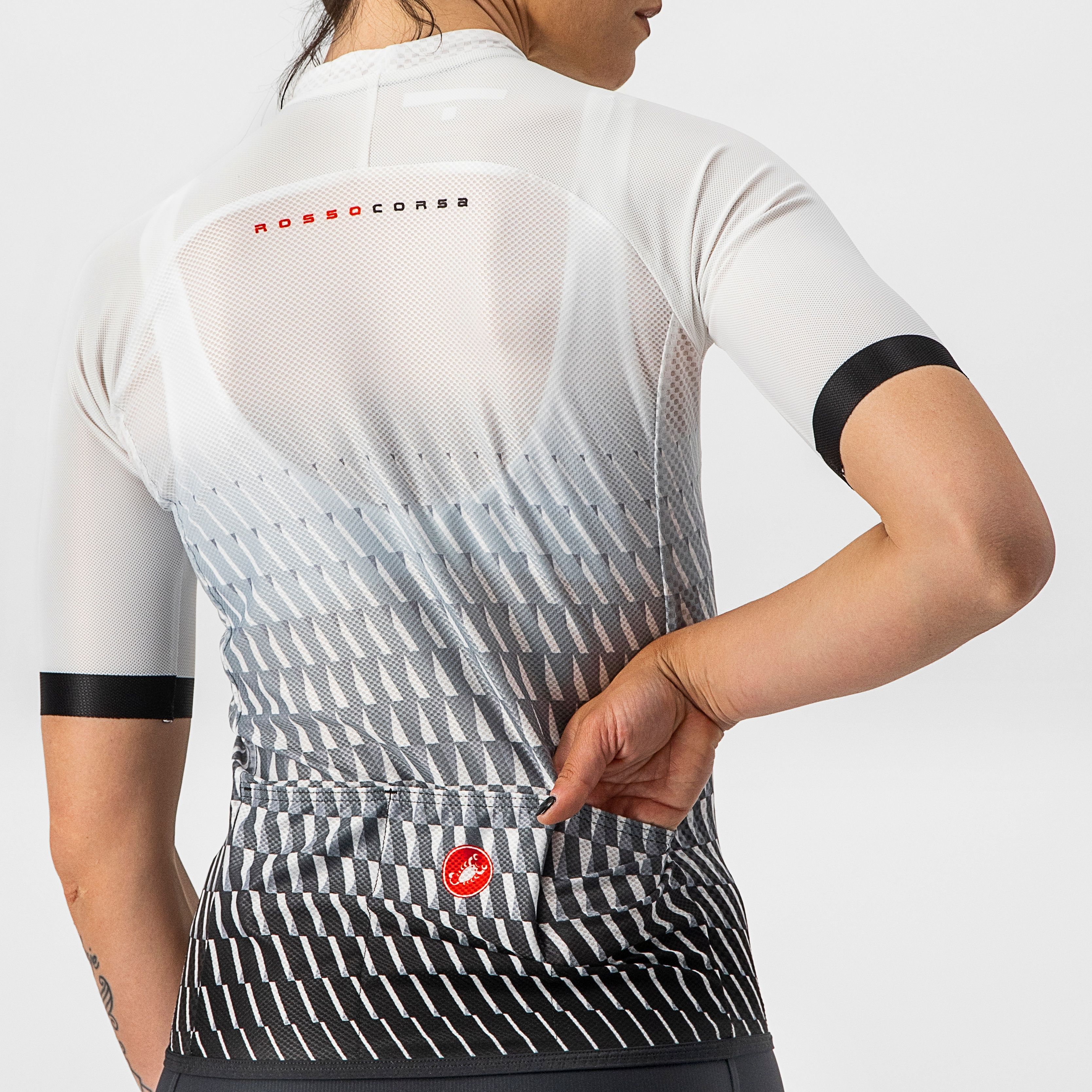 Climber's 2.0 w jersey - white/silver gray-light black - castelli