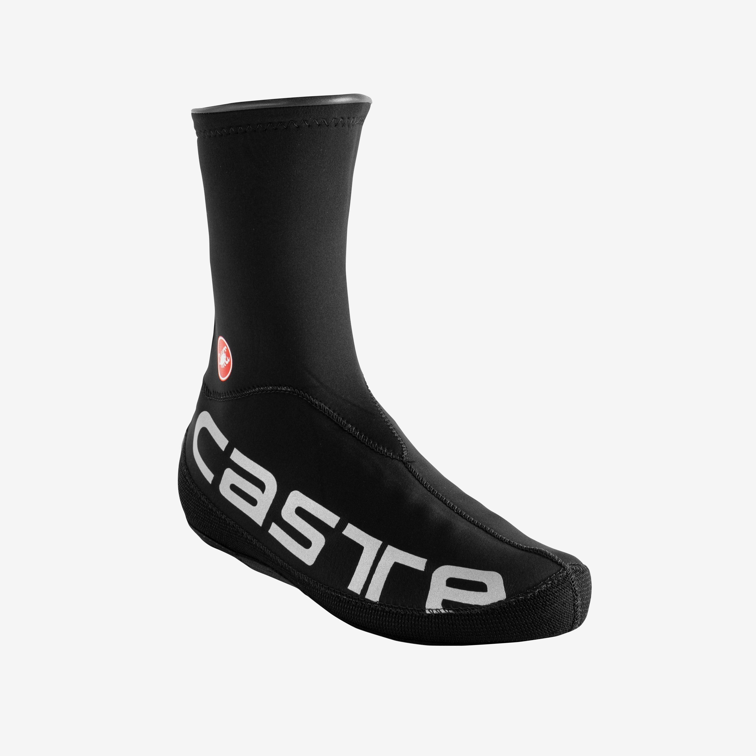 Diluvio ul shoecover - black/silver reflex - castelli