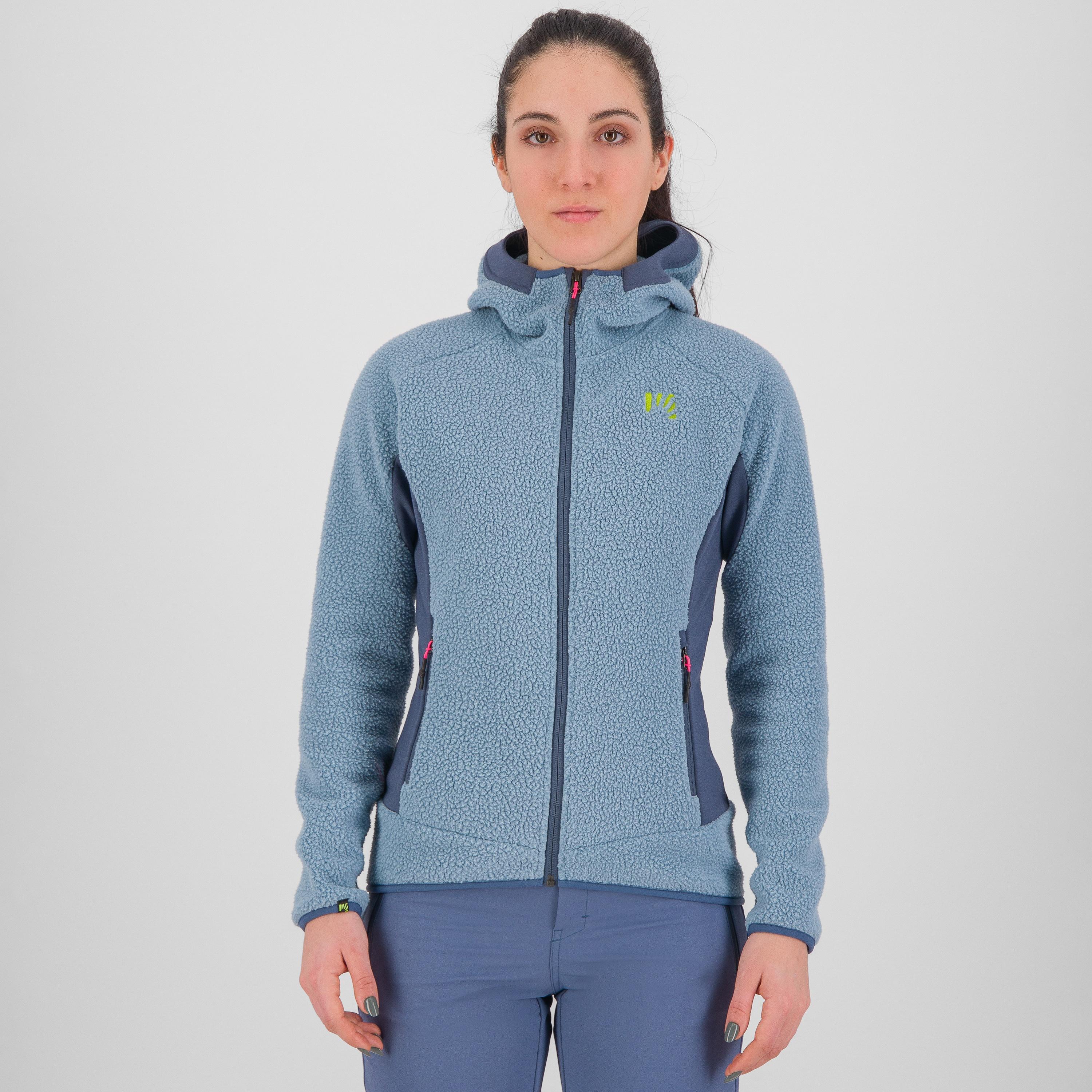 80's hoodie w fleece - mountain spring/bering sea - karpos