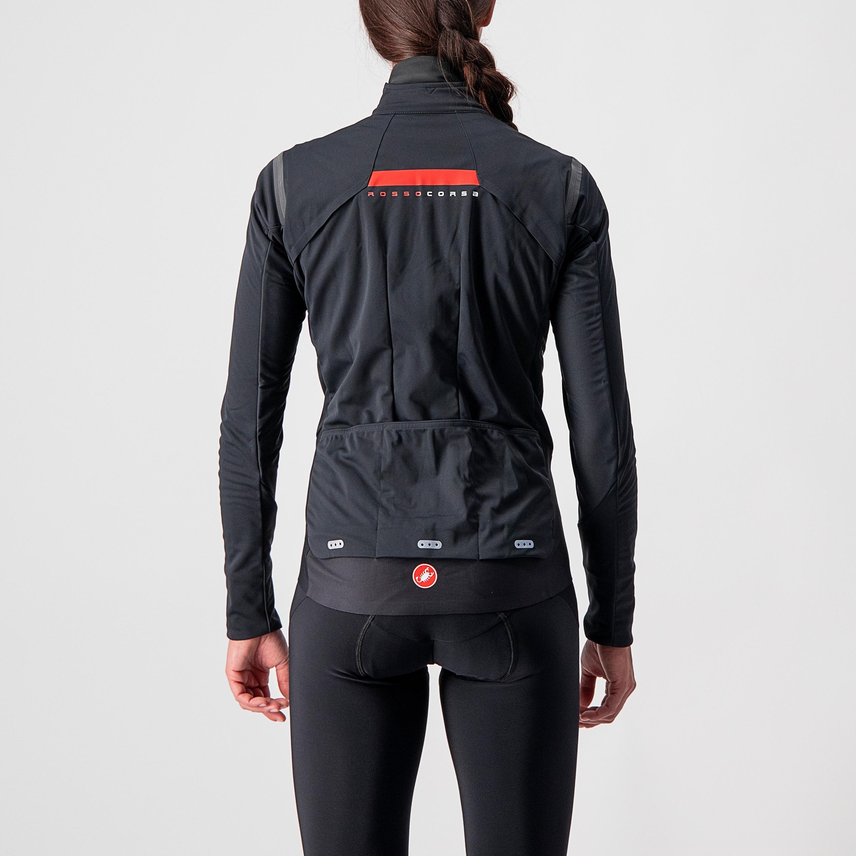 Alpha ros 2 w jacket - light black/black reflex-brill - castelli