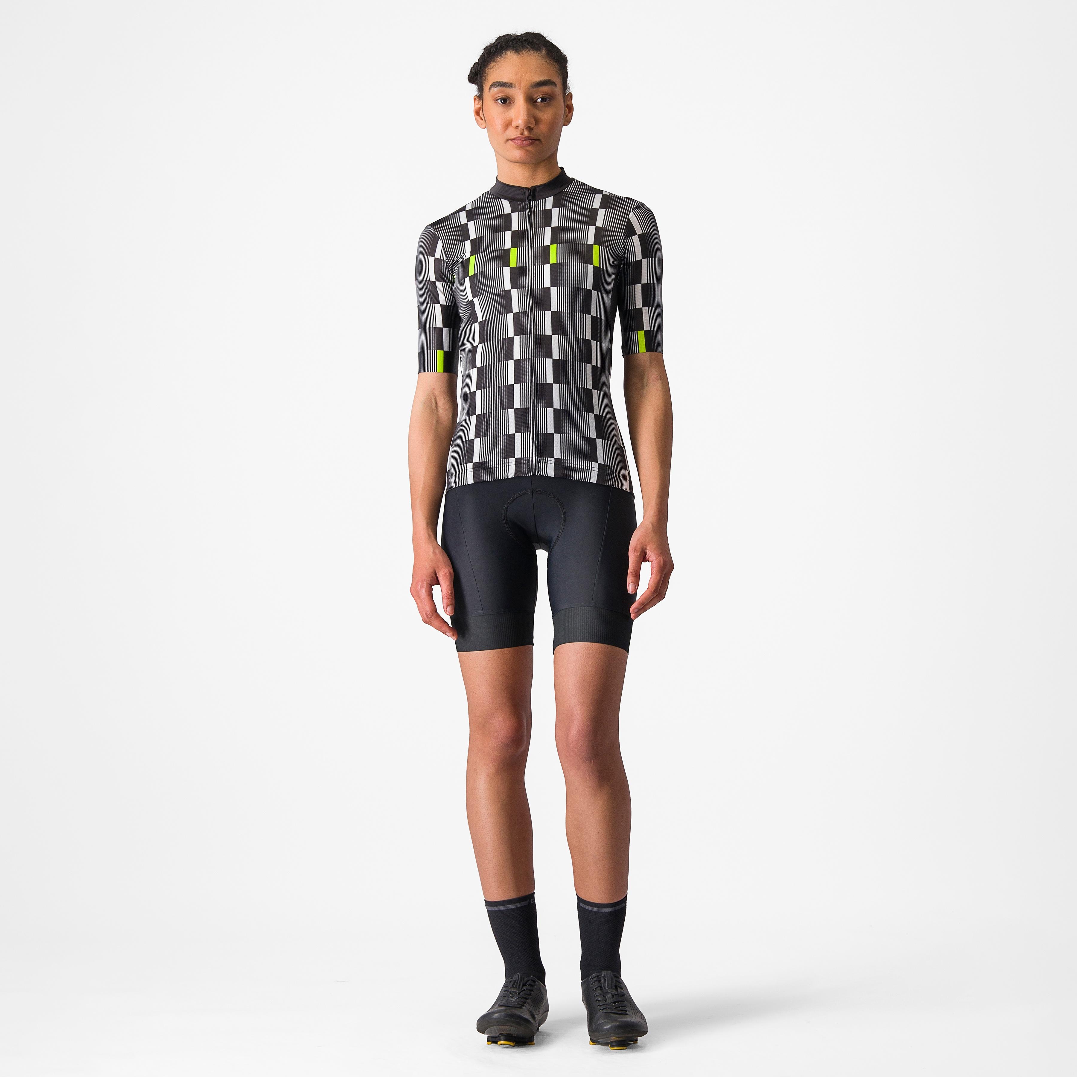 Dimensione jersey - black/white-electric lime - castelli