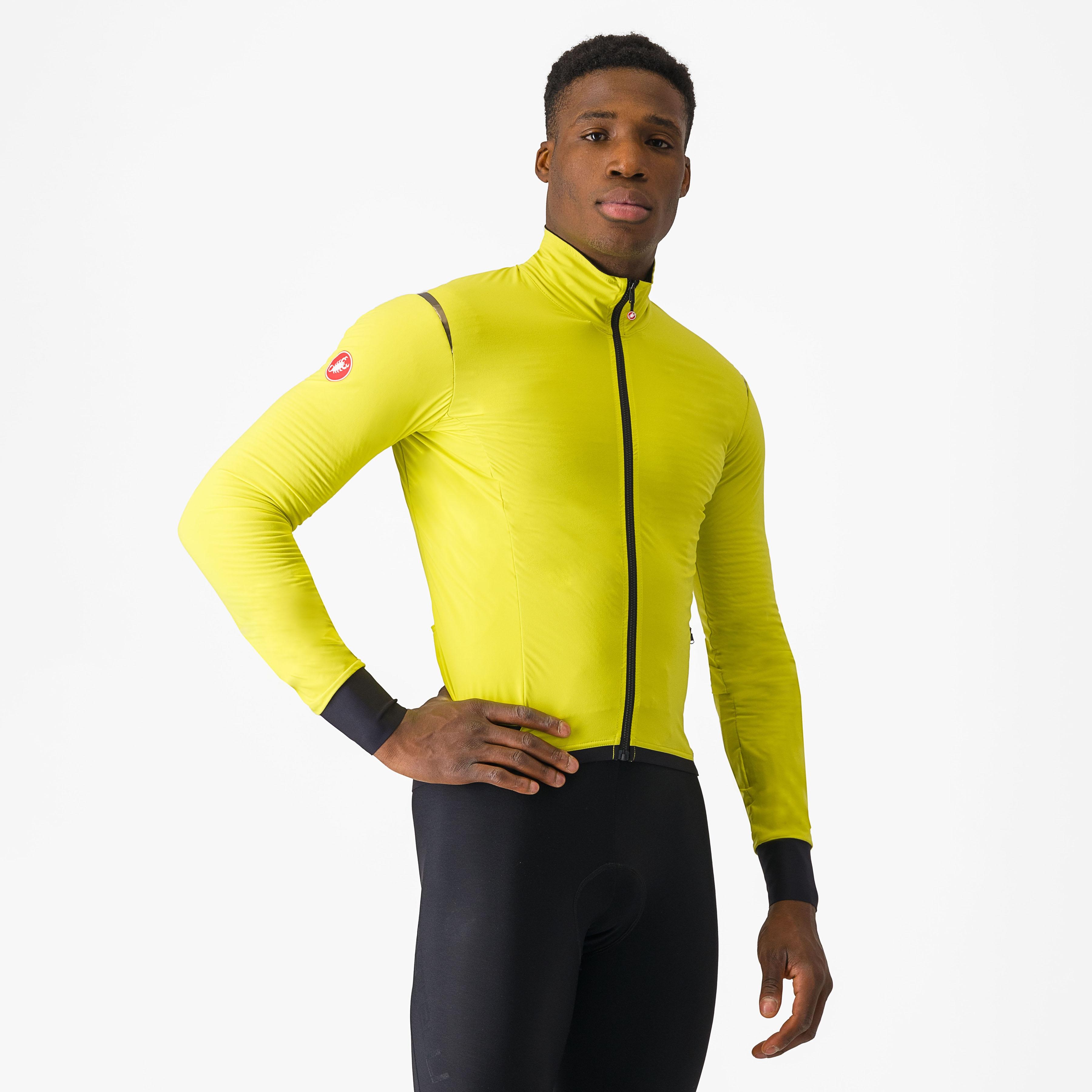 Alpha flight ros jacket - sulphur/nickel gray-dark gray - castelli