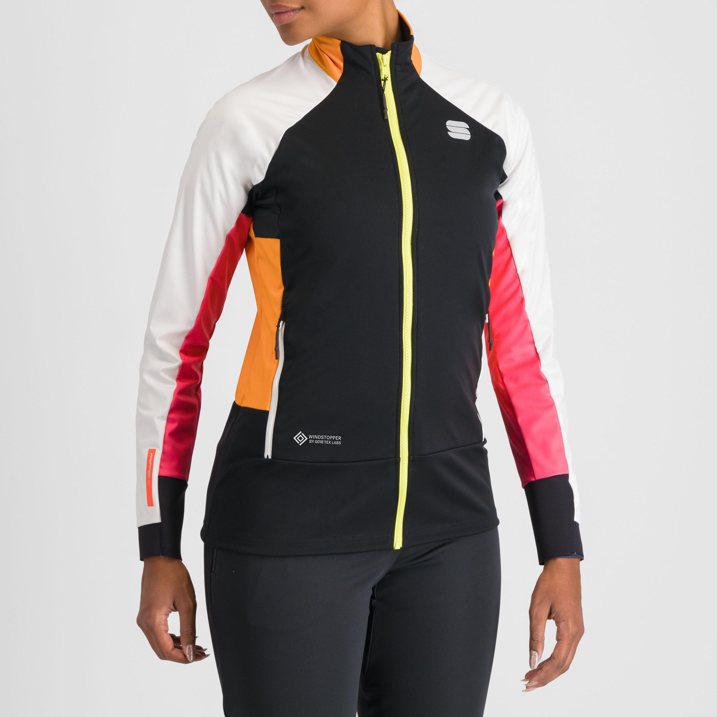Apex w jacket - black/white/yellow/pink - sportful