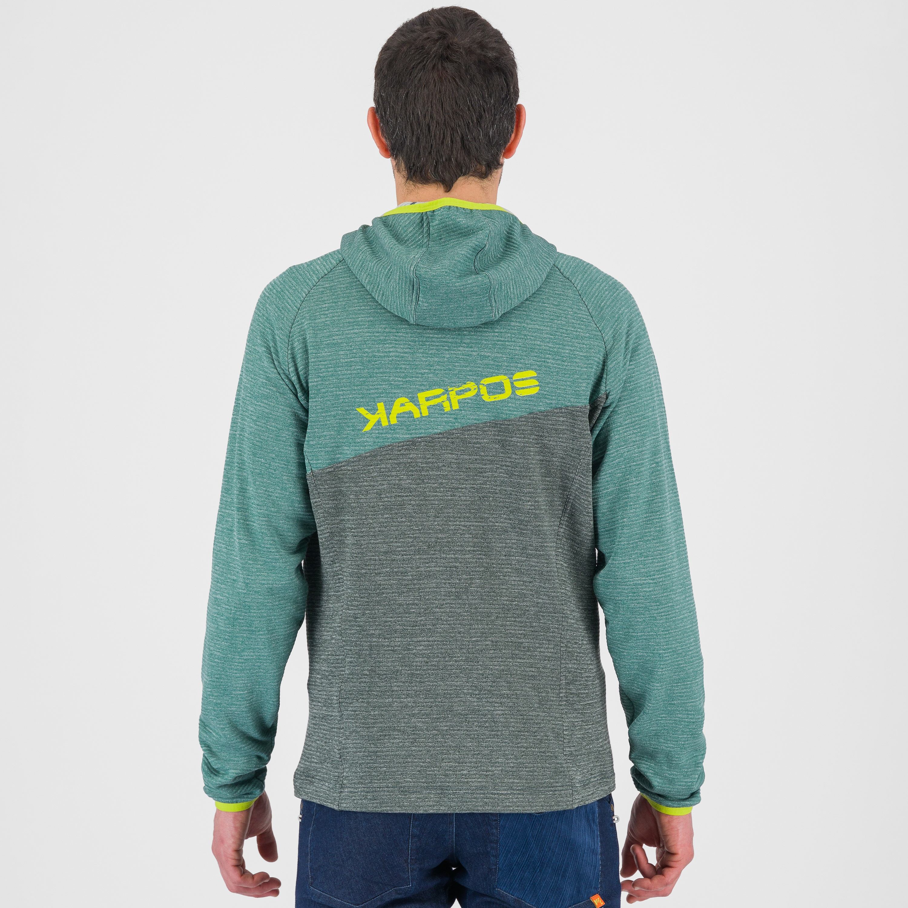 Camoscio full zip hoodie - forest/north atlantic - karpos