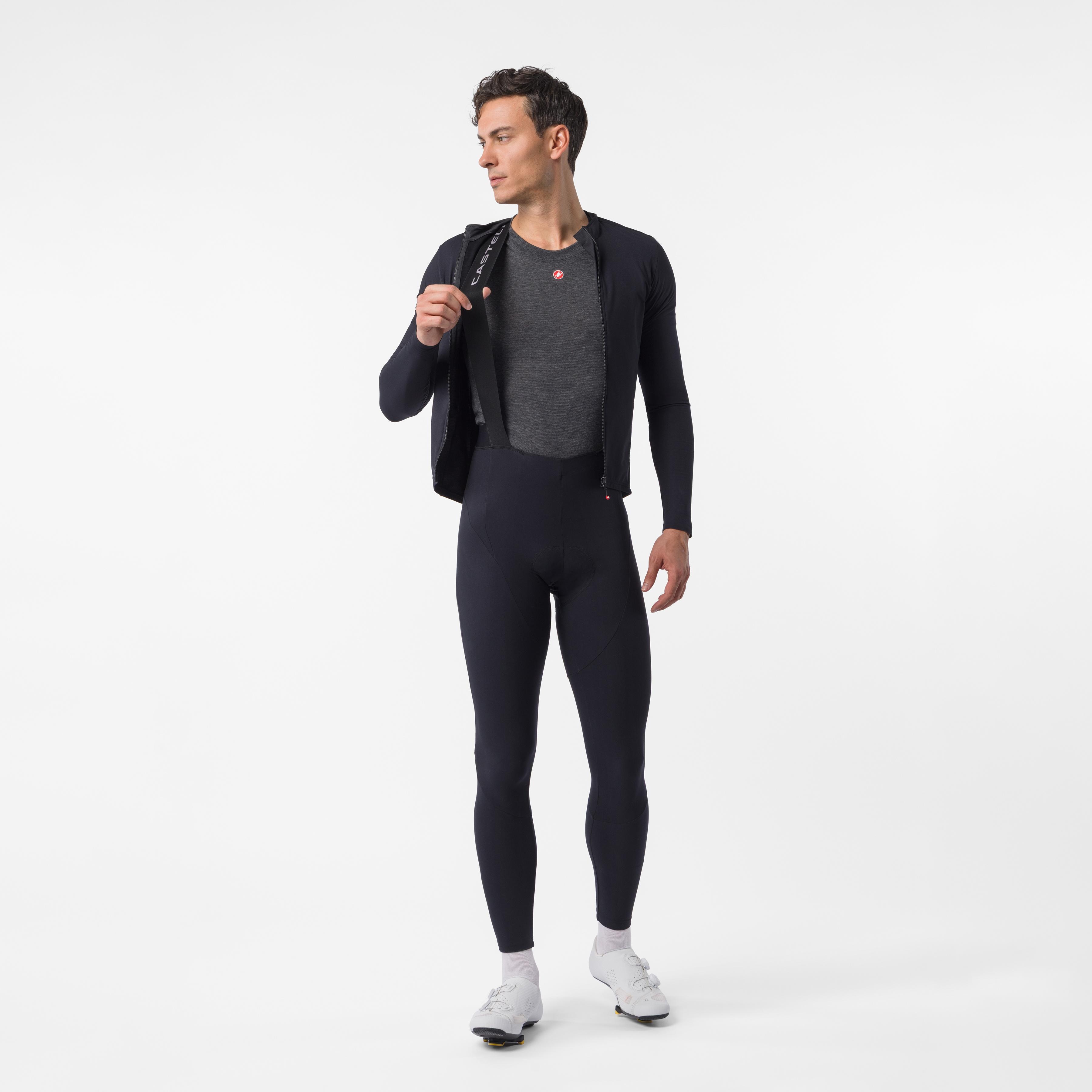 Thermowoven bibtight - black - castelli