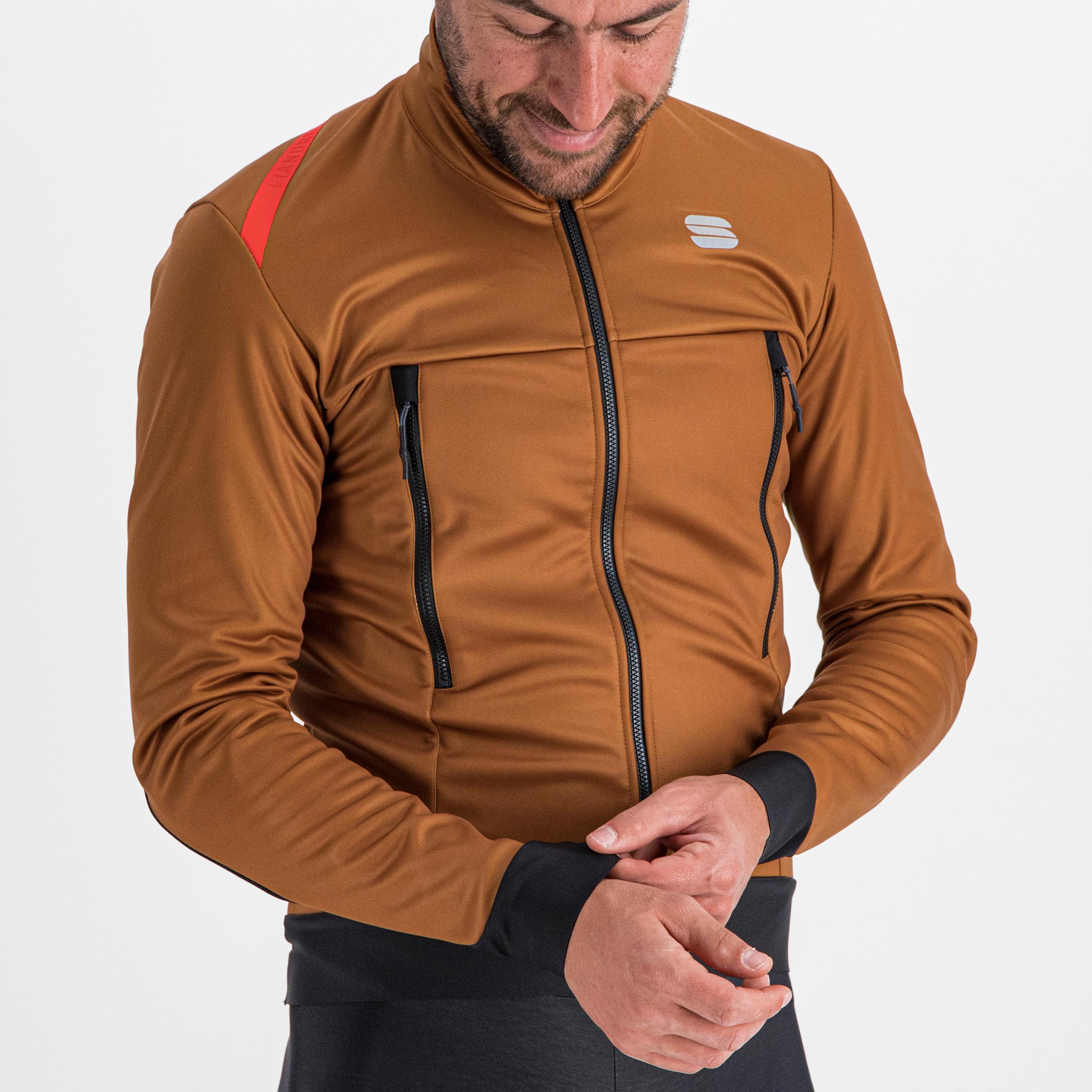 Fiandre warm jacket - leather - sportful