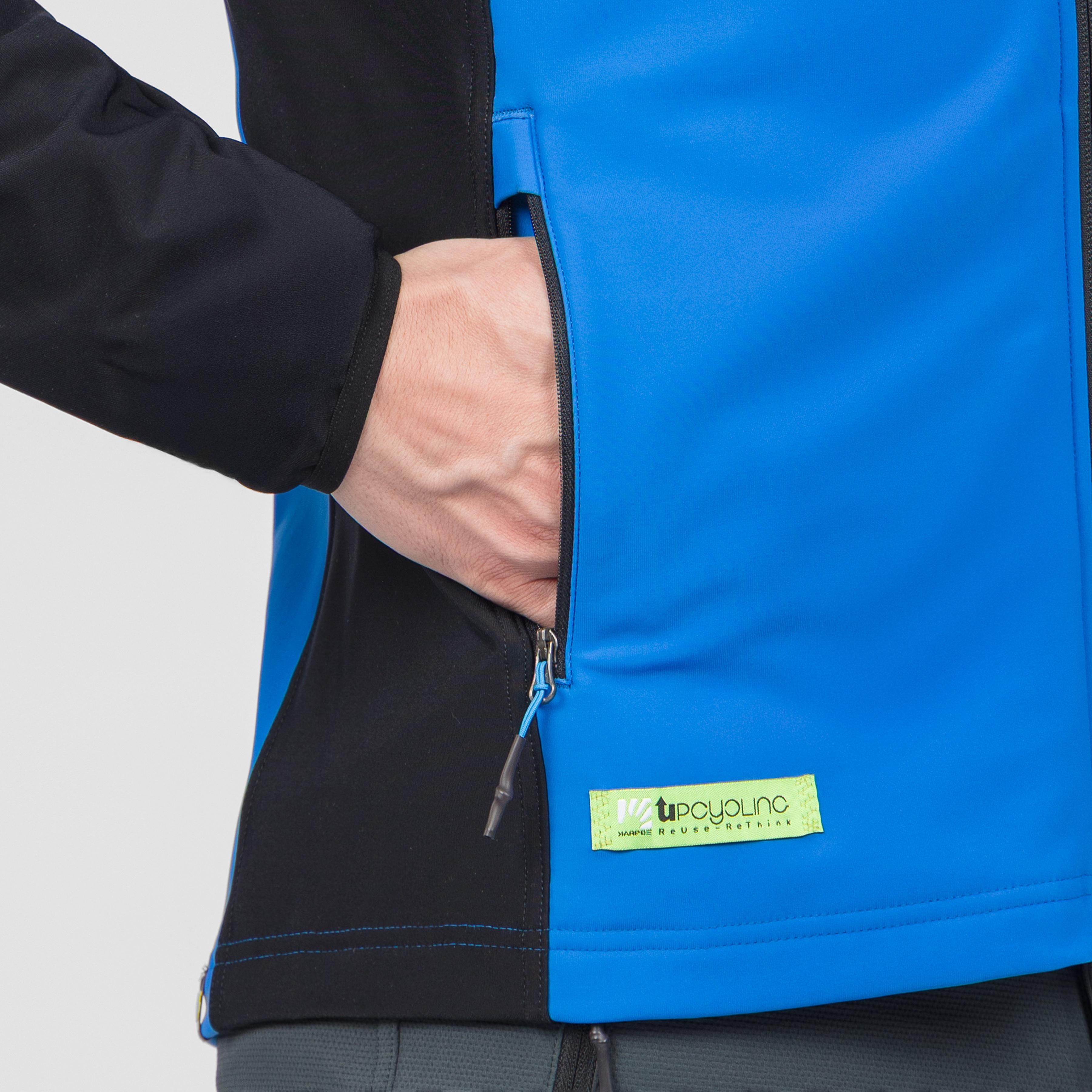 Santino full-zip fleece - french blue black - karpos