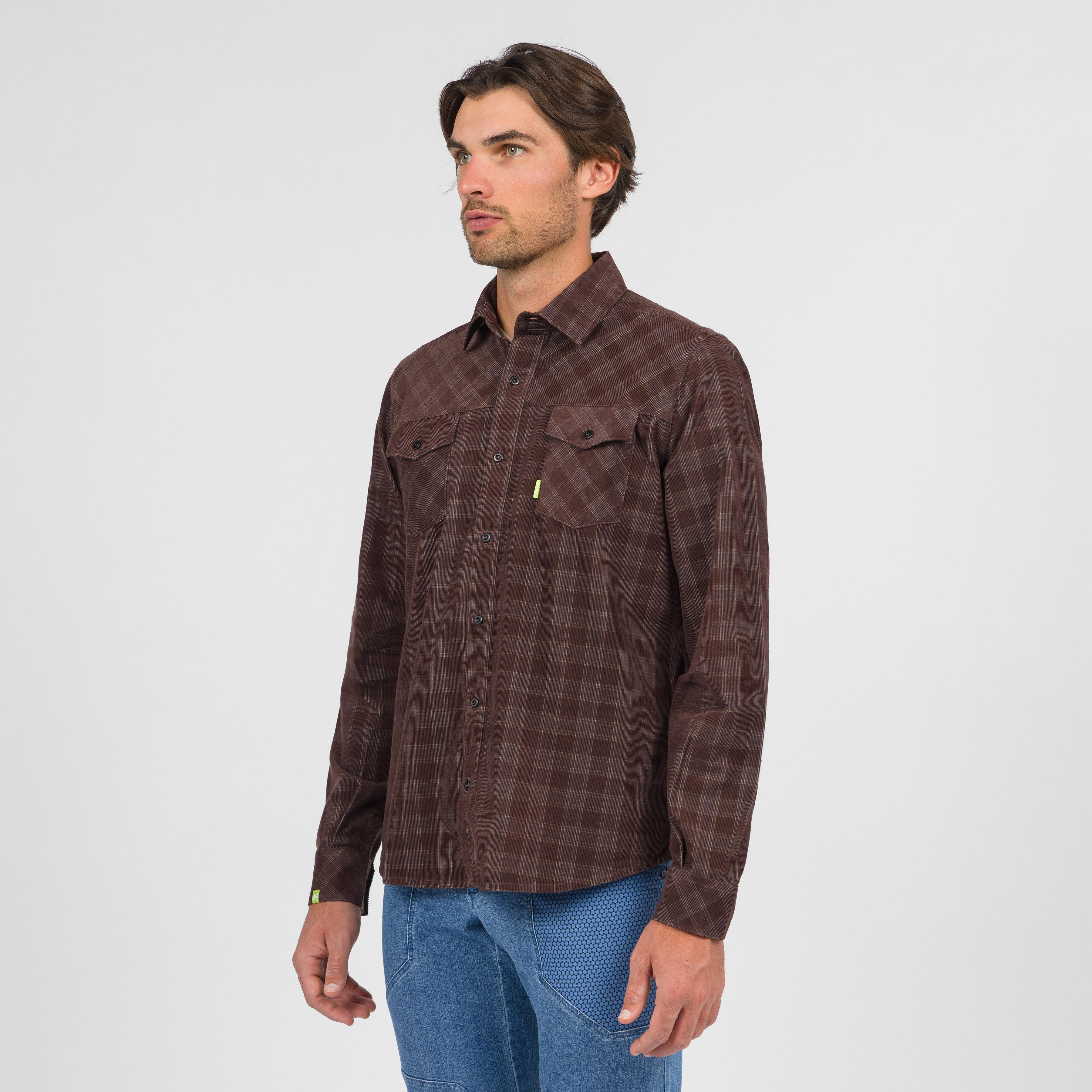 Martora velvet shirt - gianduia brown/smoked - karpos