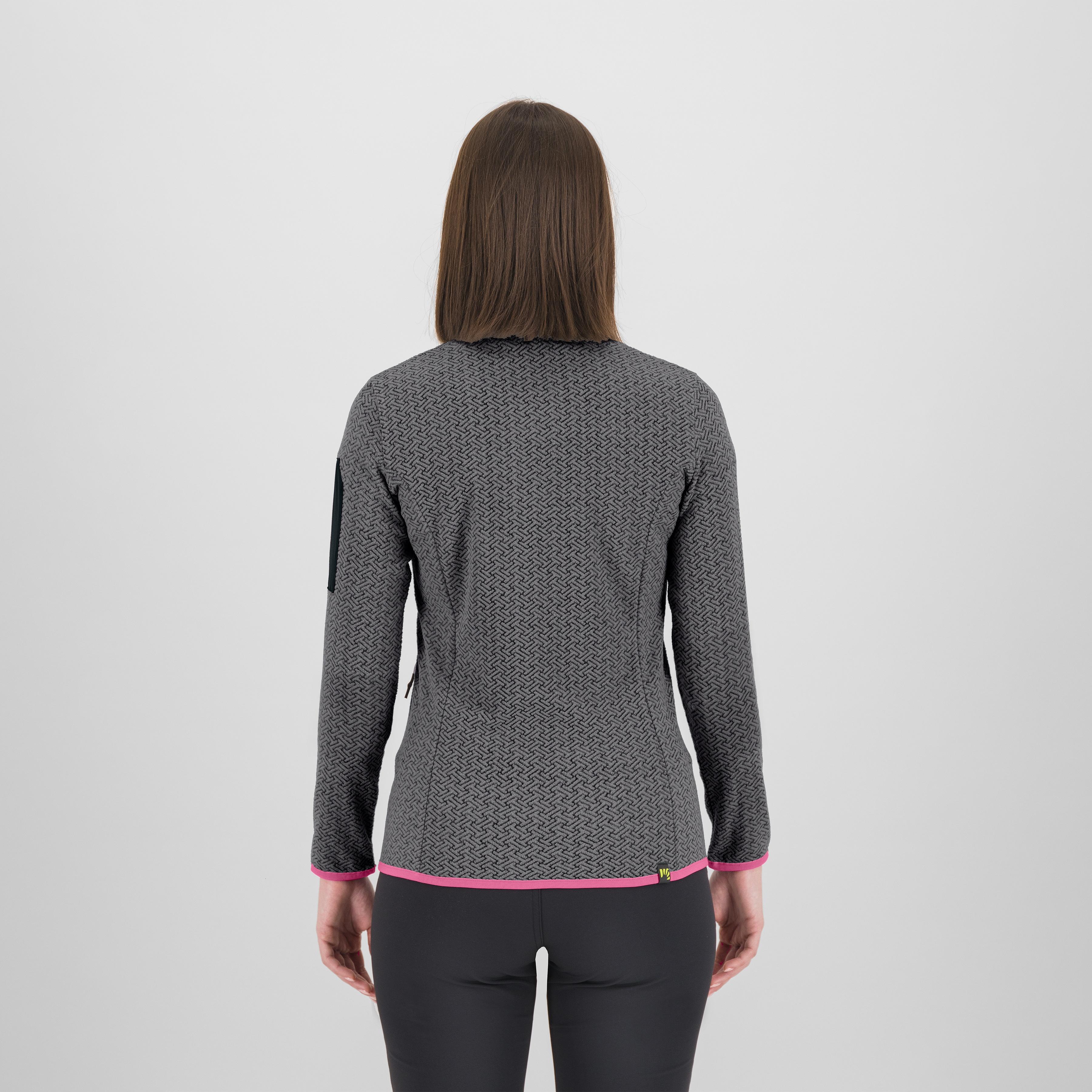 Mesdi' w fleece - smoked/pink power - karpos