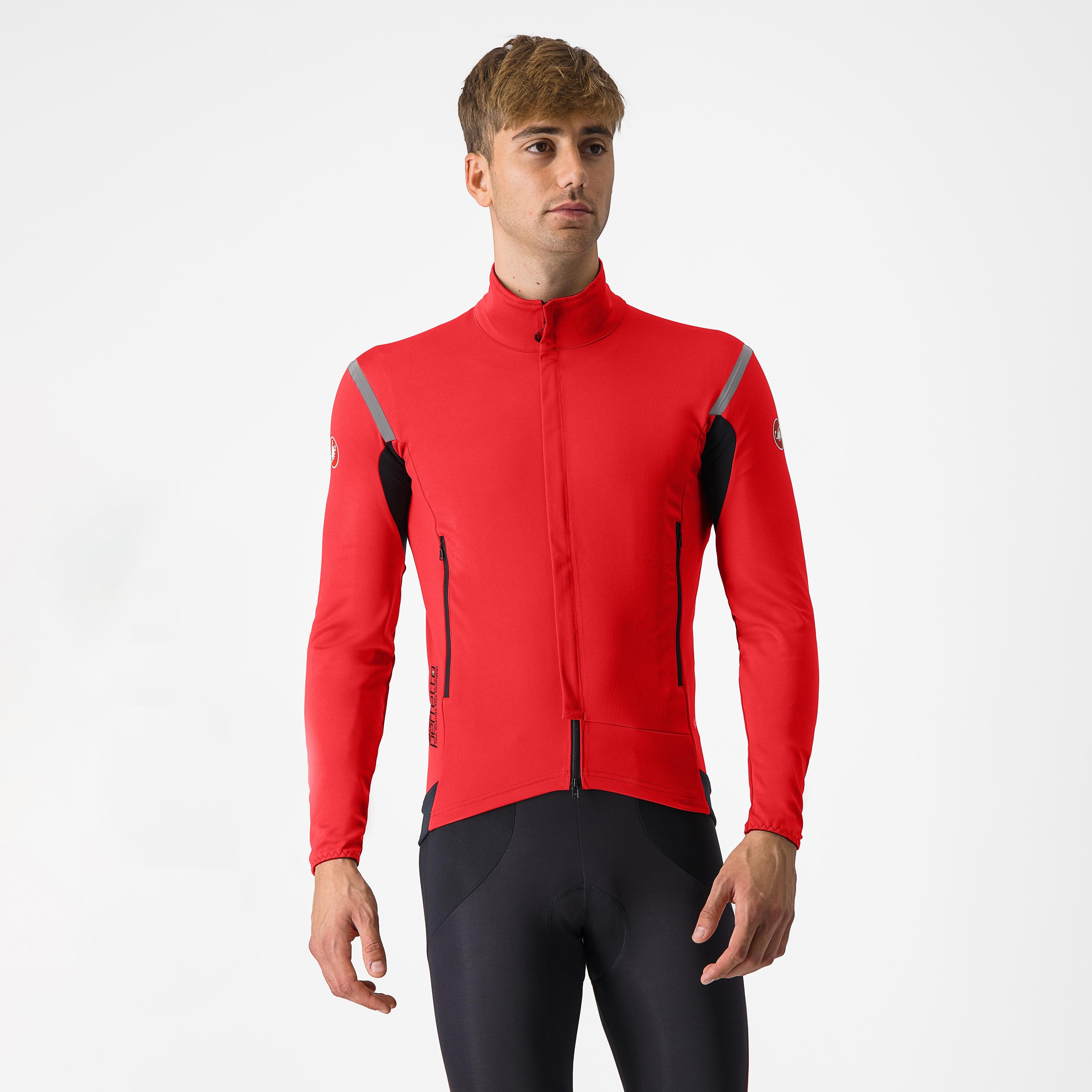 Perfetto ros 2 jacket - red/silver reflex - castelli