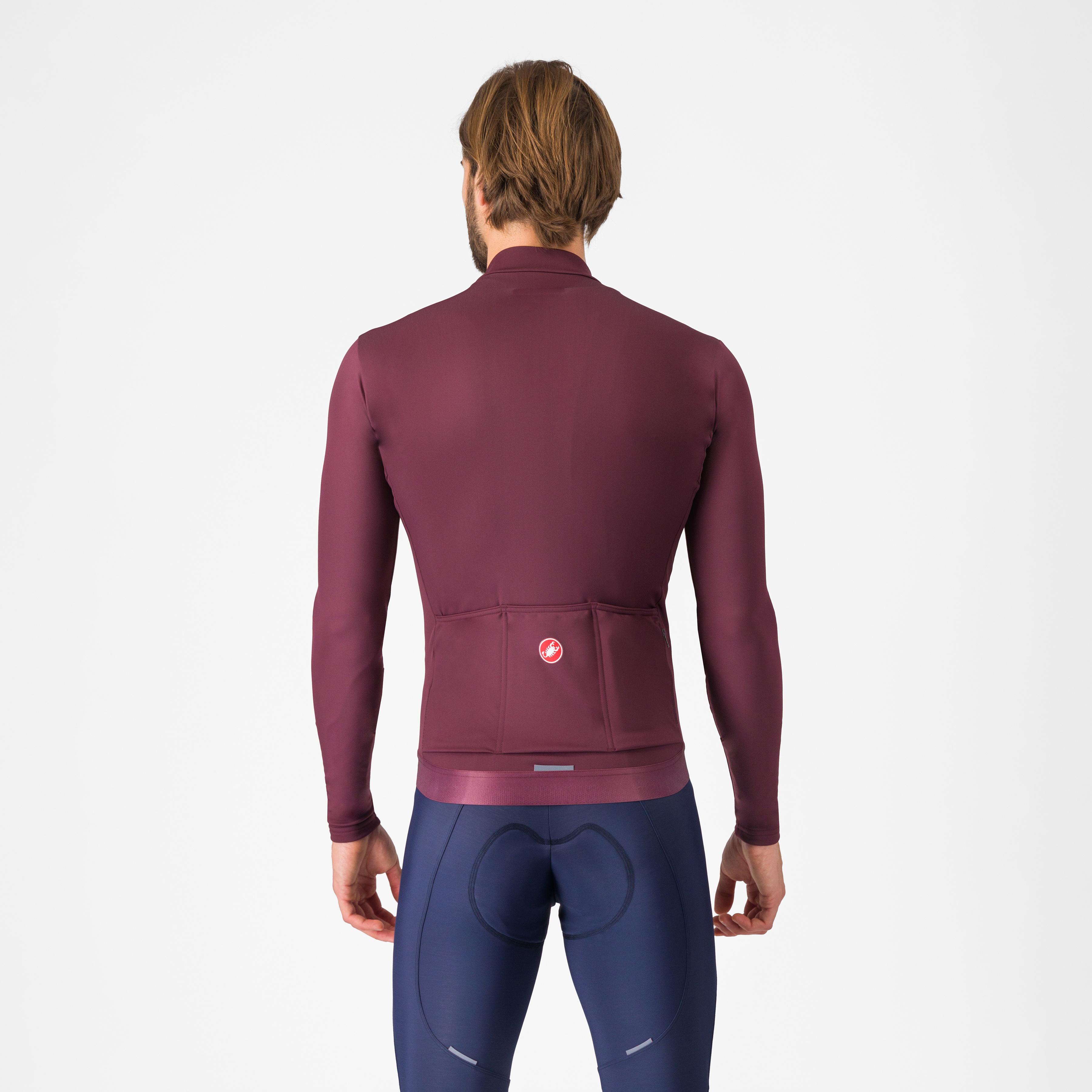 Espresso thermal jersey - deep bordeaux - castelli