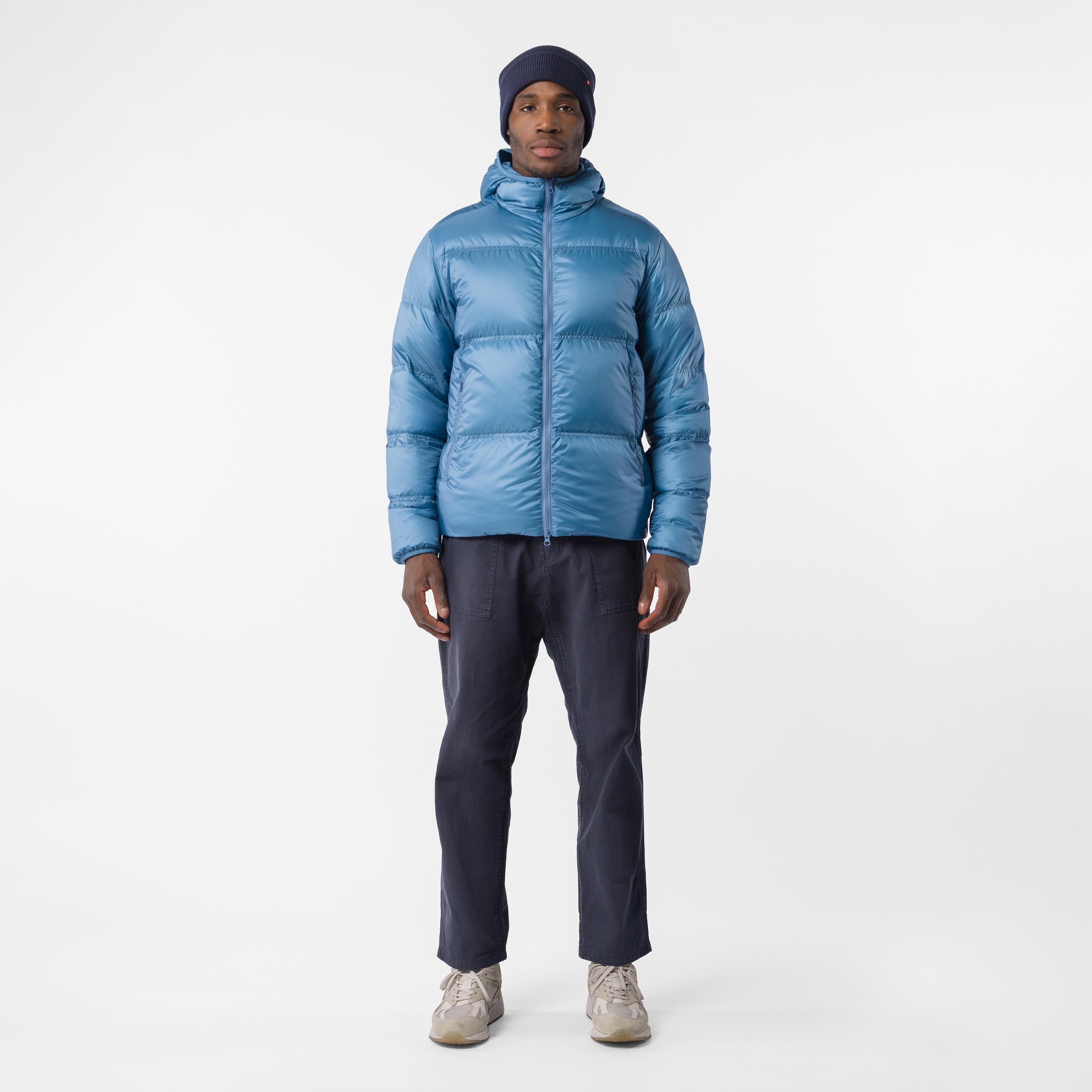 Down puffer jacket - metallic blue - castelli